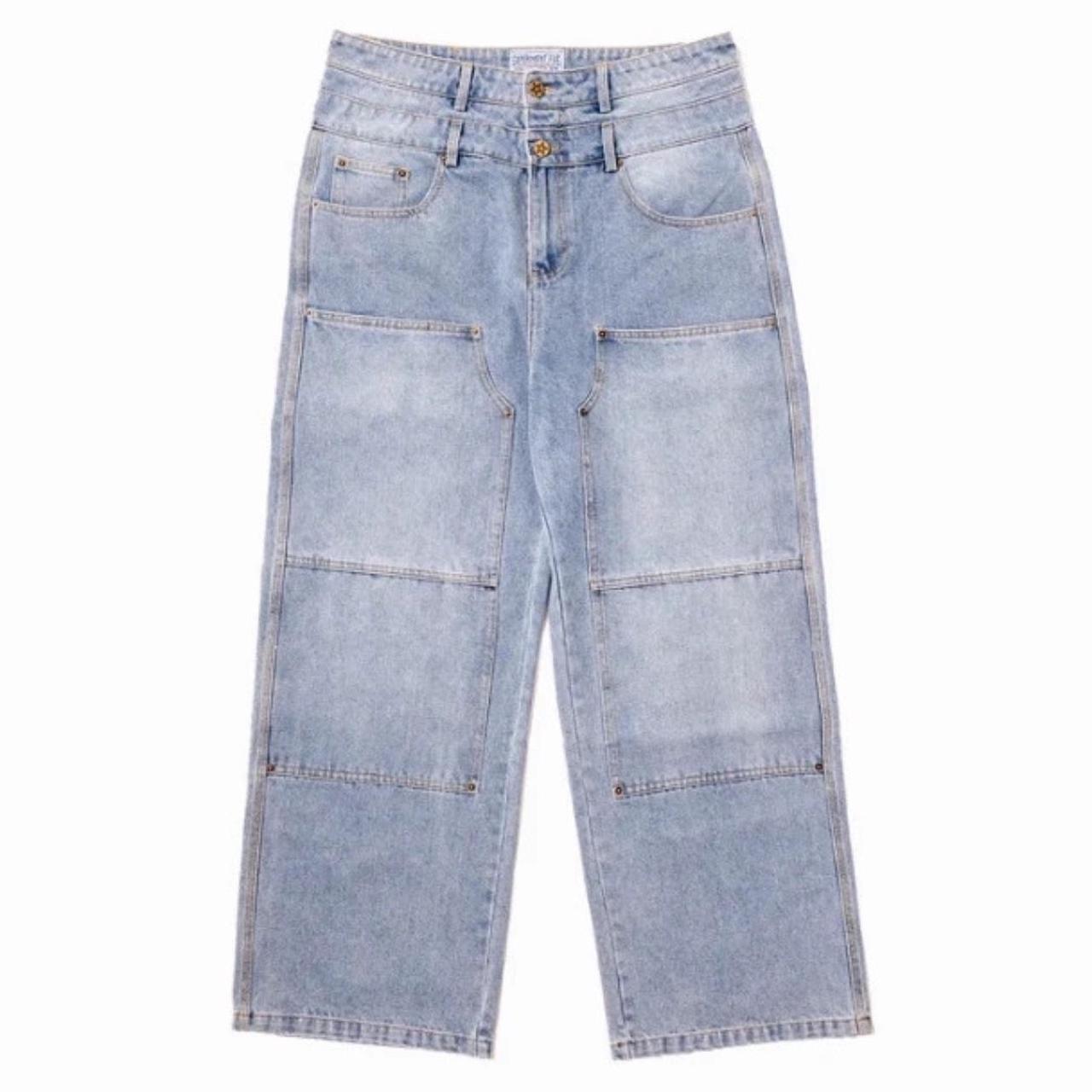 パンツ experiment five DOUBLE KNEE DENIM Experiment 5 Double Knee Jeans - TikTok Shop