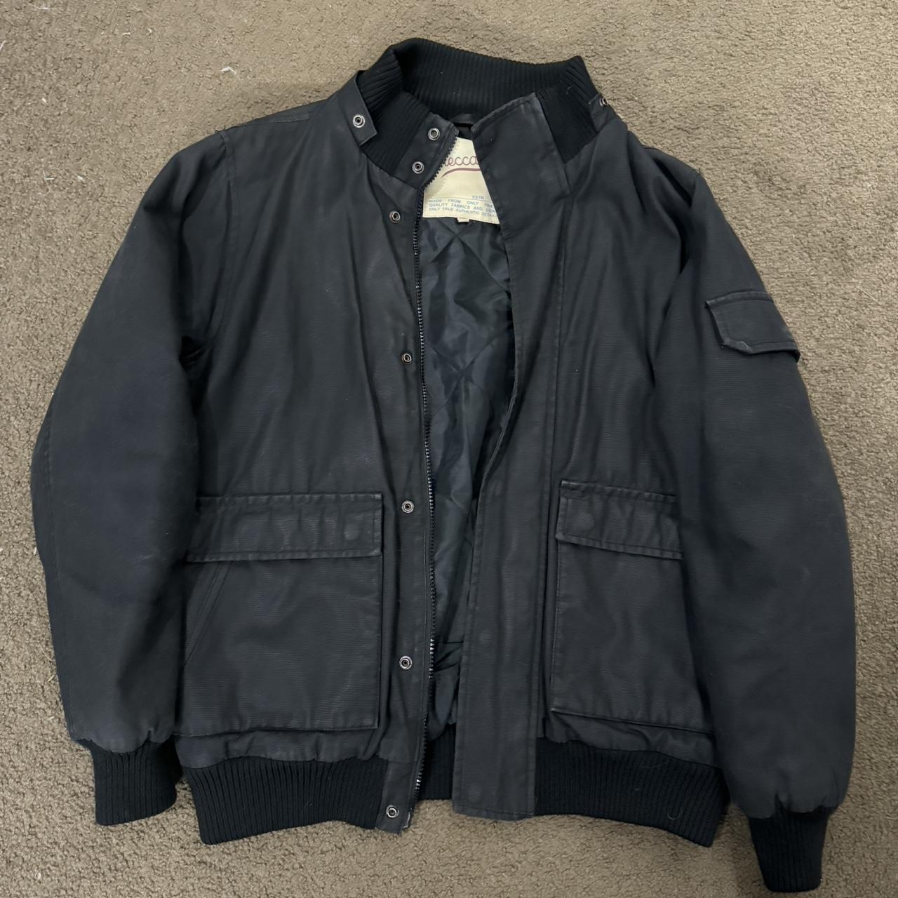 black meccano jacket medium - Depop