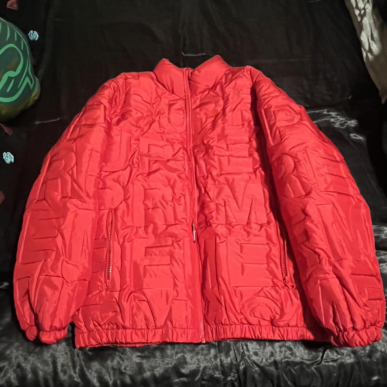 Bonded logo puffy jacket supreme hotsell