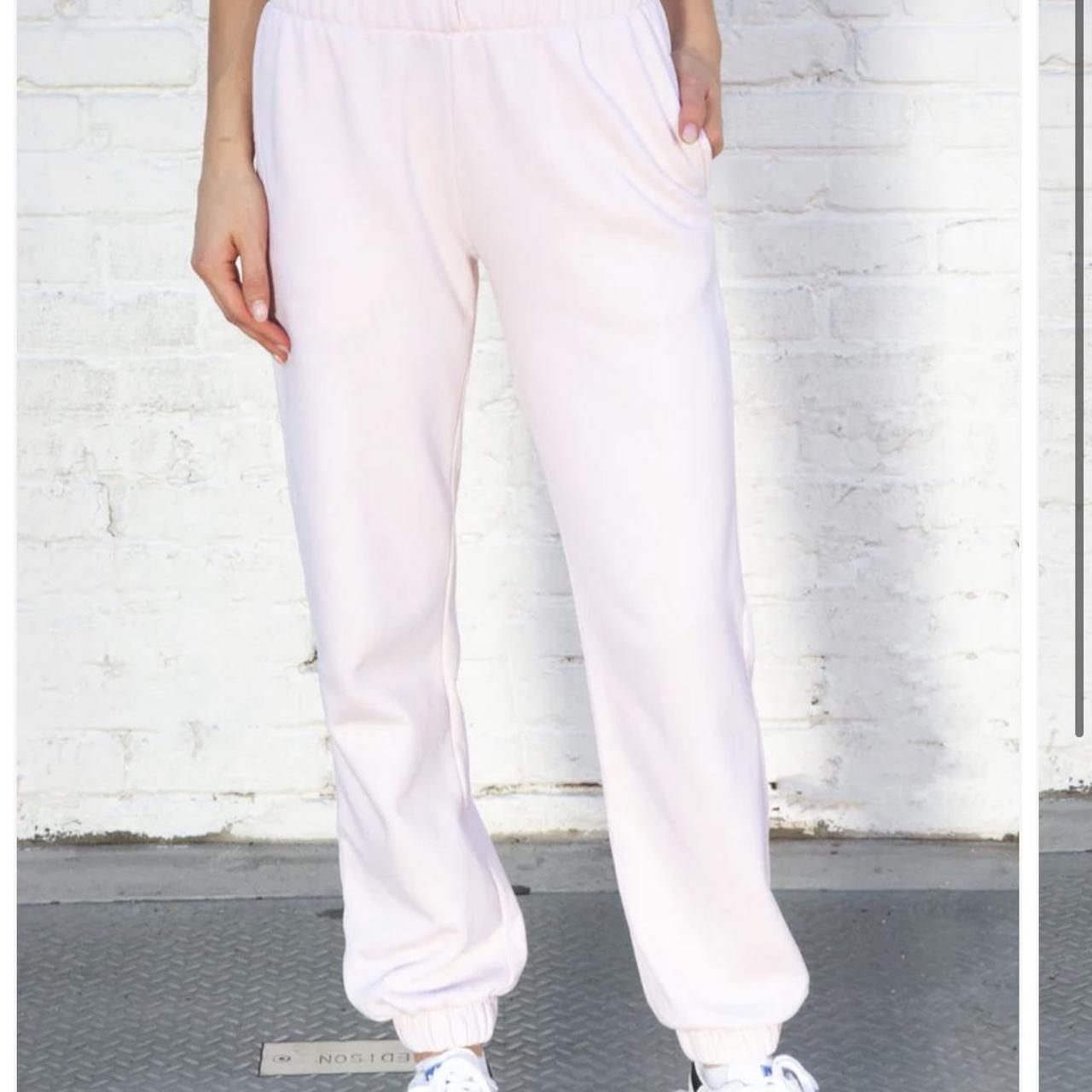 White rosa online sweatpants