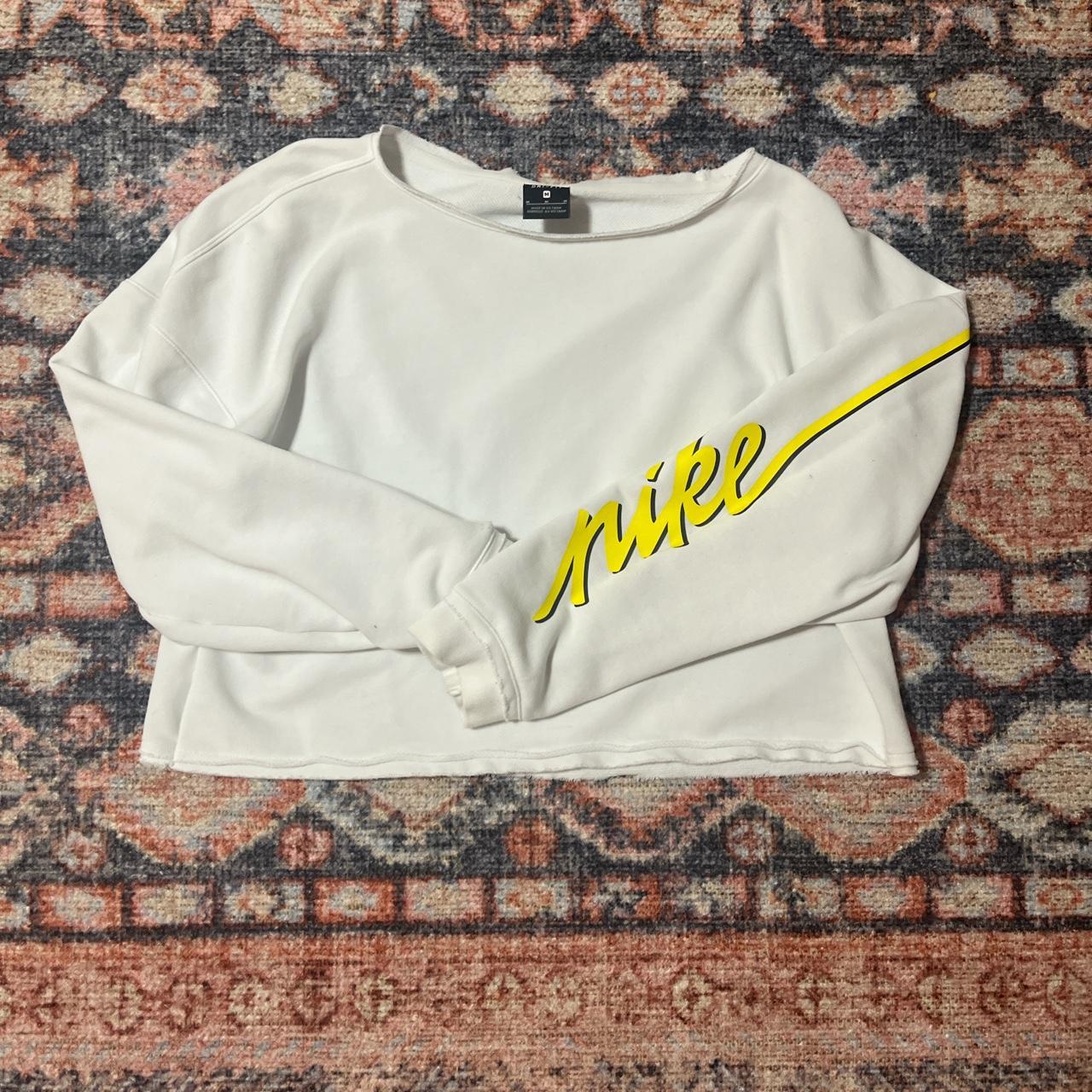 cropped nike crewneck