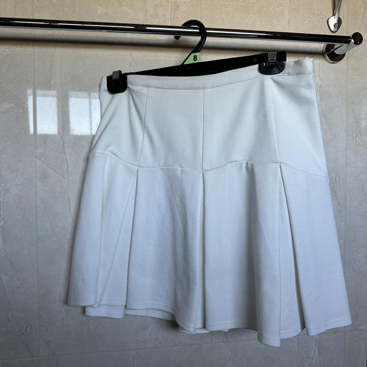 White short tennis skirt Bardot - Depop