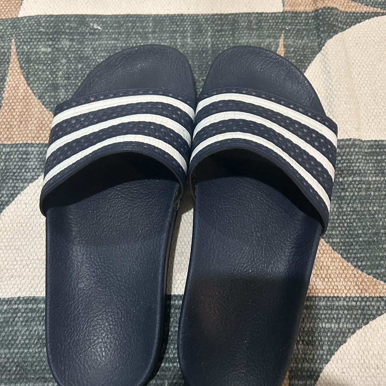 mens grey adidas sliders