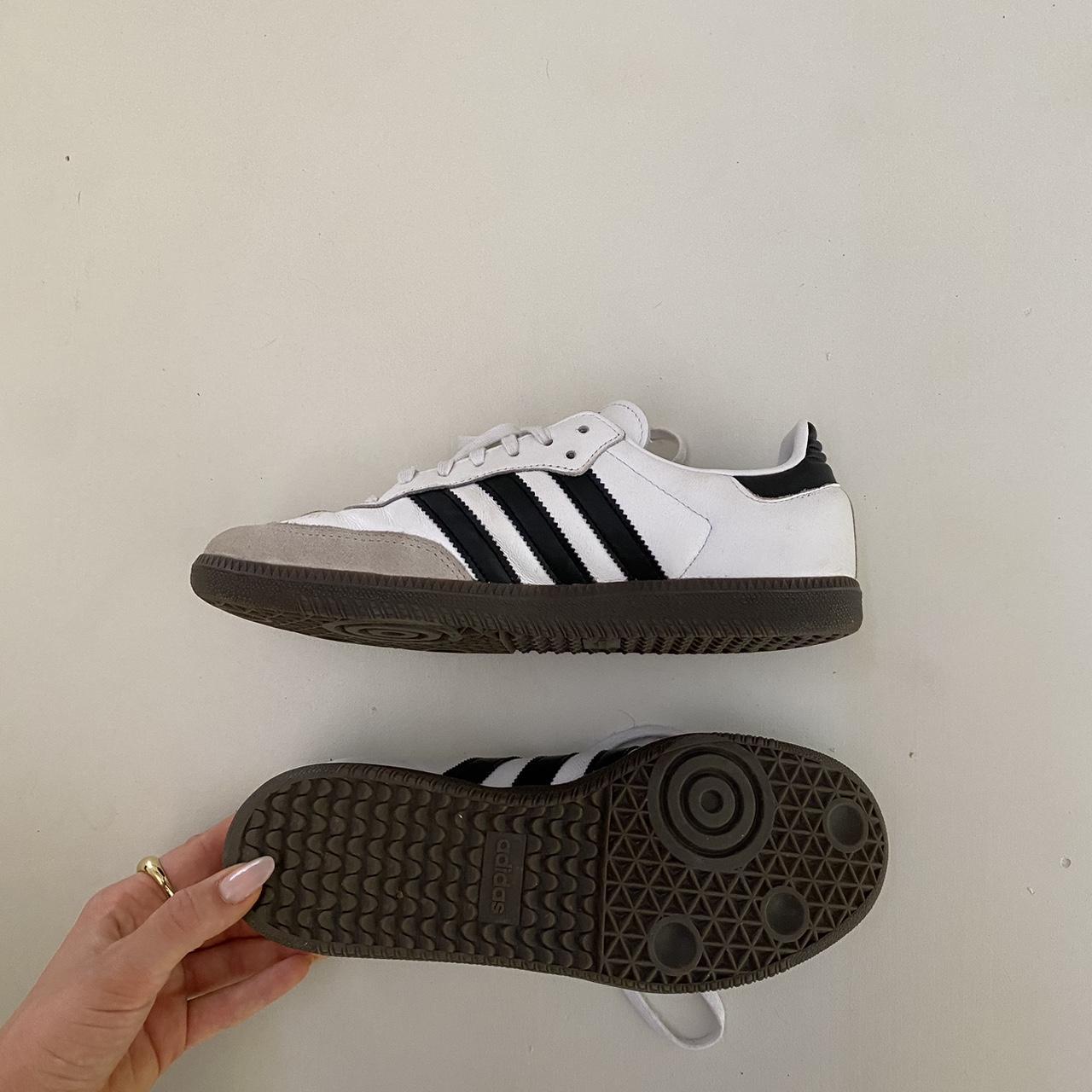 Adidas samba White adidas samba Fits women’s size 8 - Depop