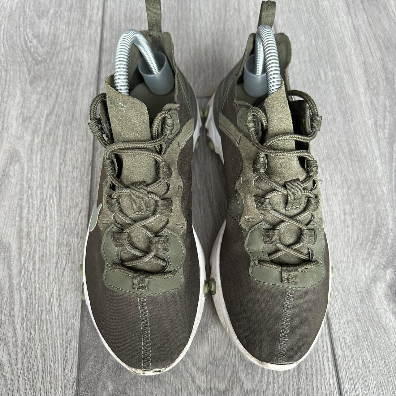 Nike React Element 55 Khaki Green Trainers UK