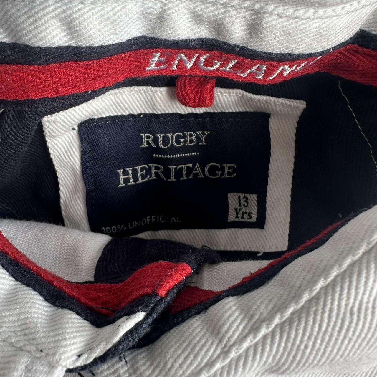 England Rugby Union Rugby Heritage white cottton... Depop