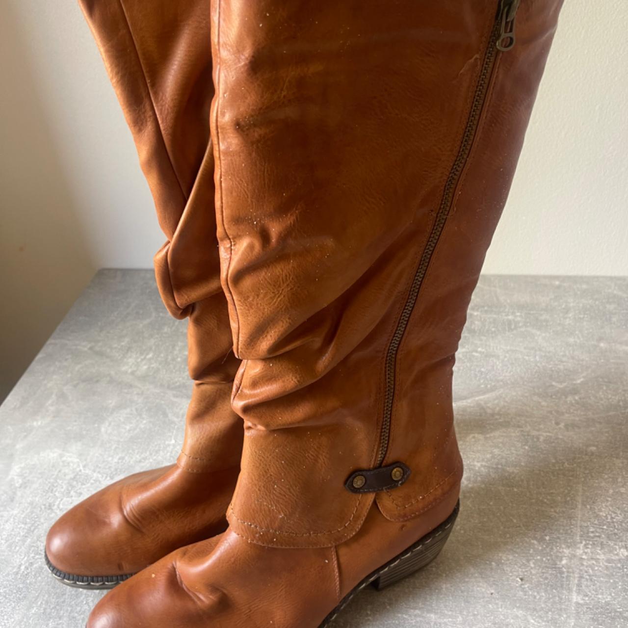 rieker tan ankle boots