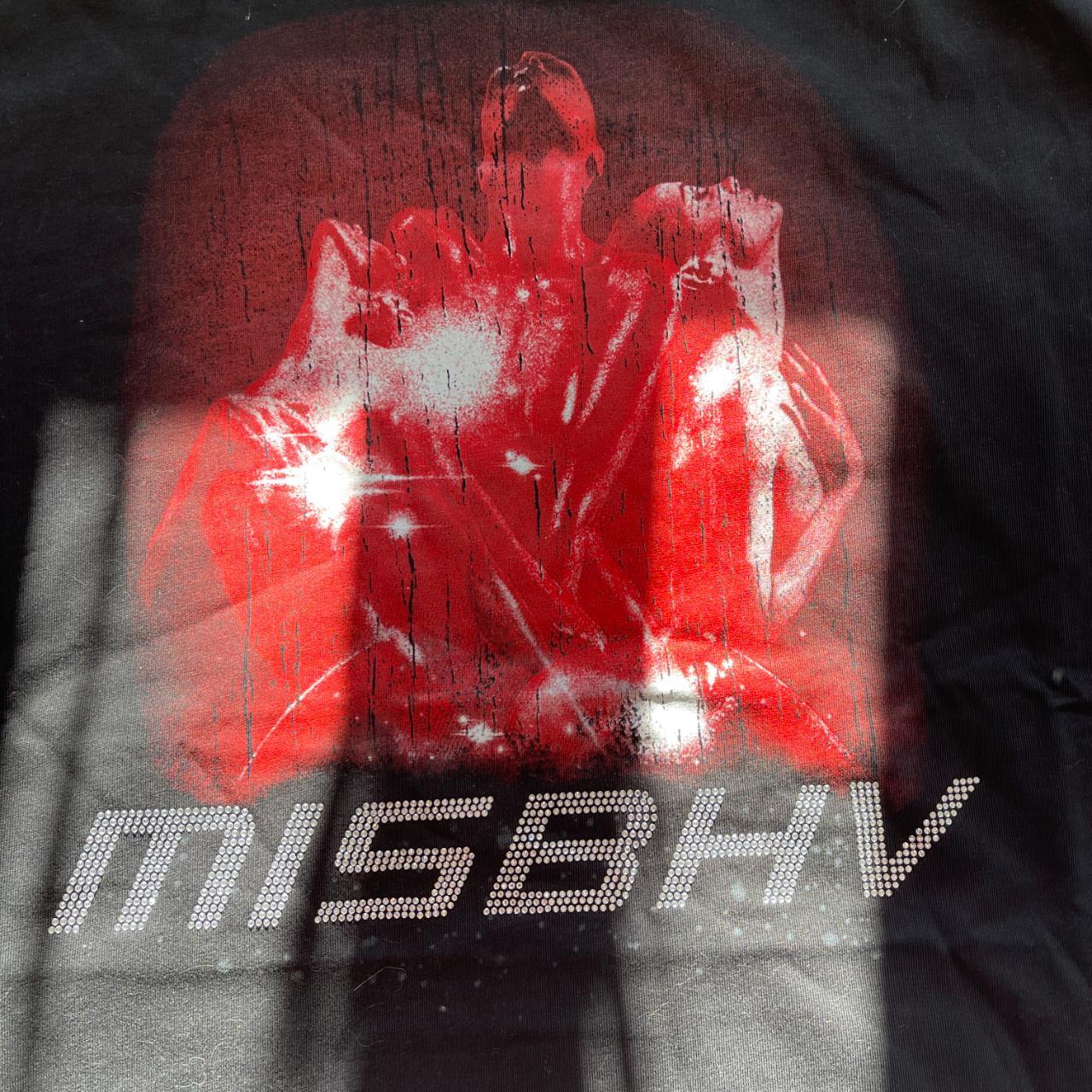 MISBHV T-Shirt red polizei 2001 Black L Depop