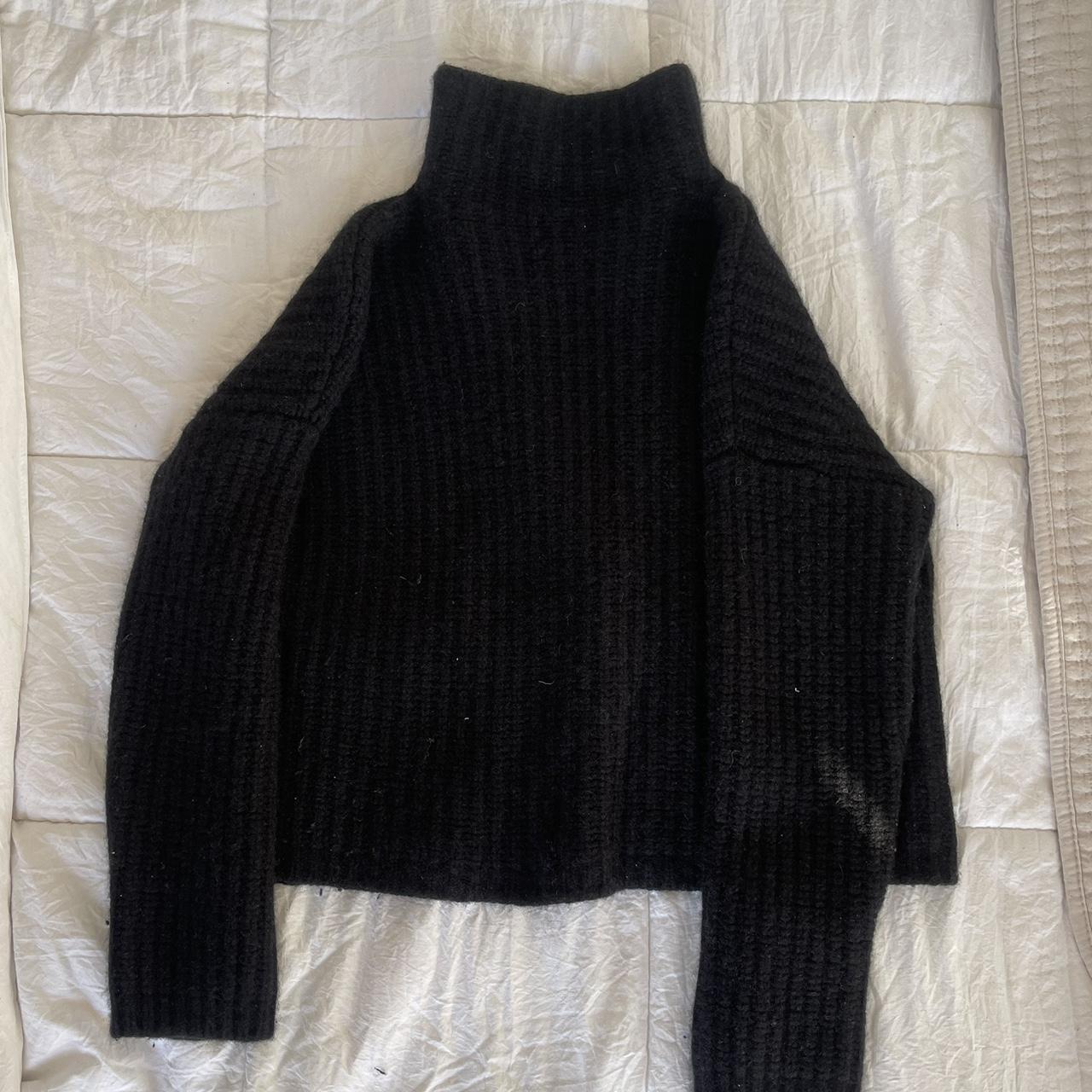 Naked Cashmere Black Mock Neck Sweater Depop