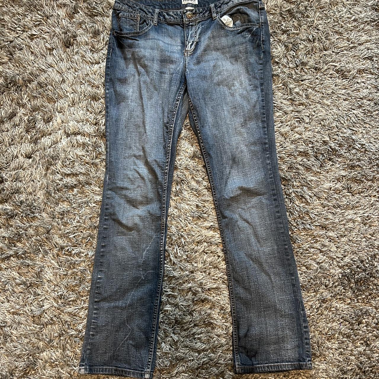 Women’s Low-rise Straight Leg Mudd Jeans Size - Depop