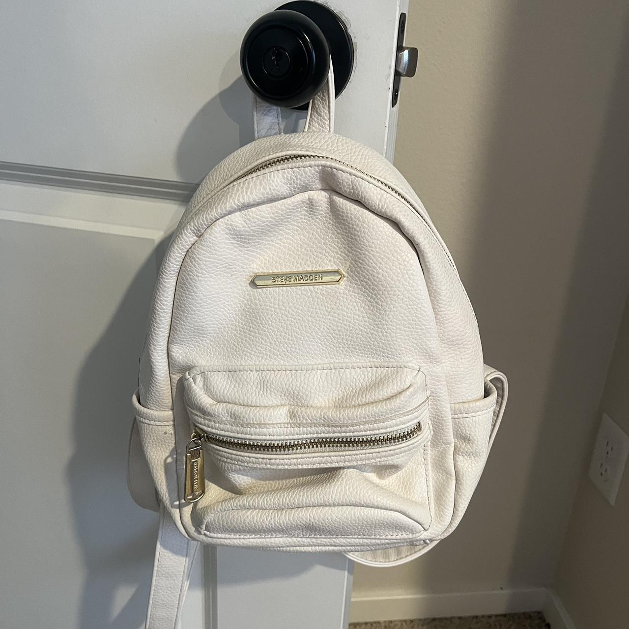 Steve madden white backpack on sale