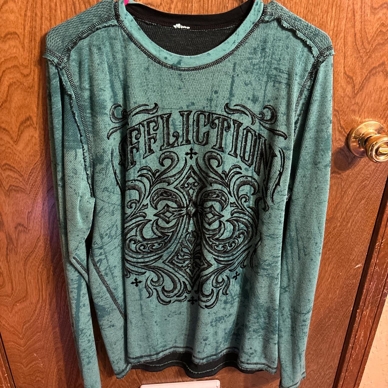 Affliction long sleeve tee - Depop