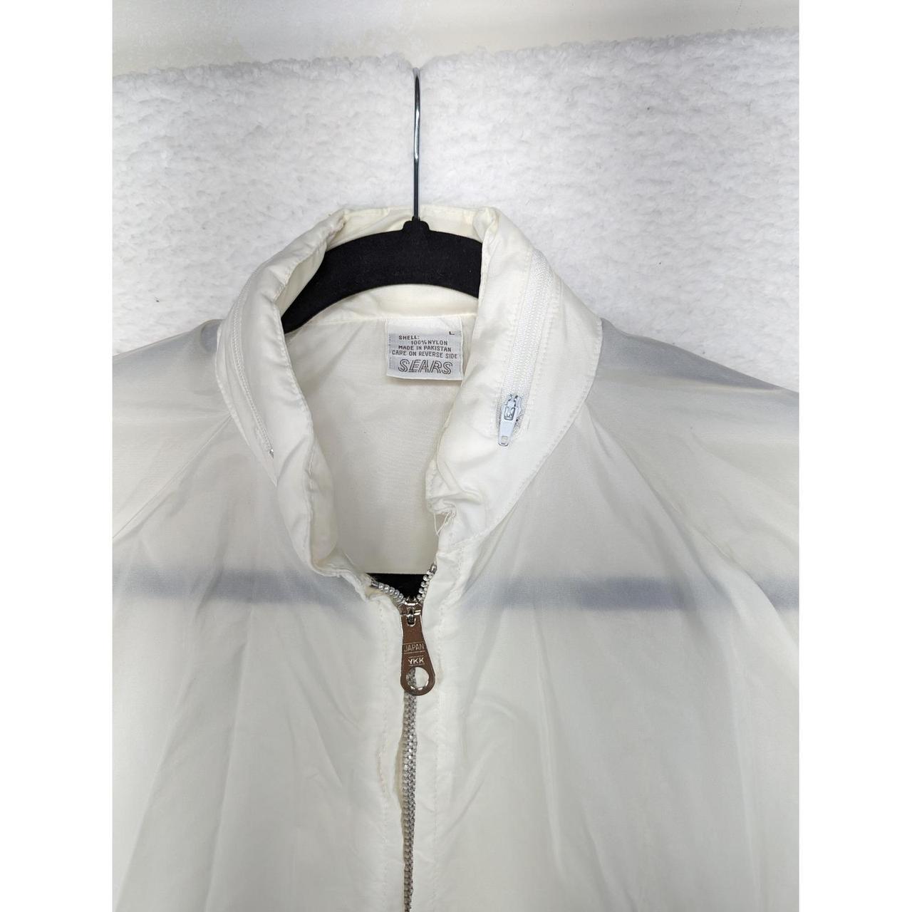 Sears Women's Lightweight Jacket - White - L – Vi… - image 4