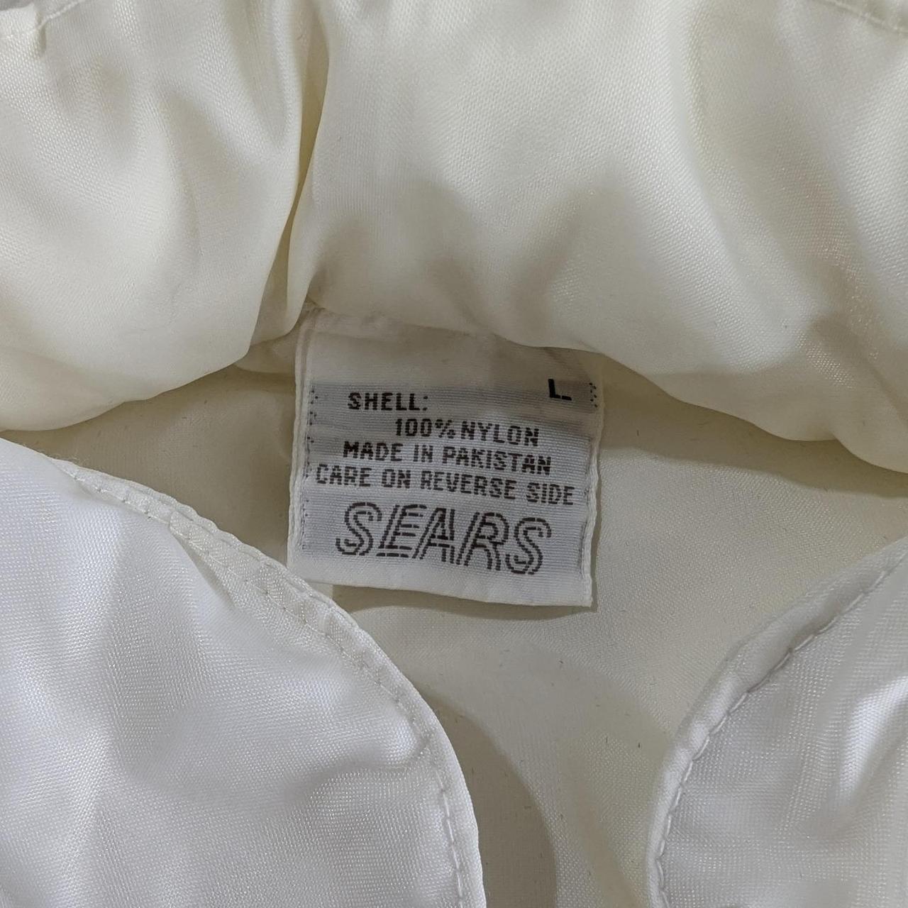 Sears Women's Lightweight Jacket - White - L – Vi… - image 3