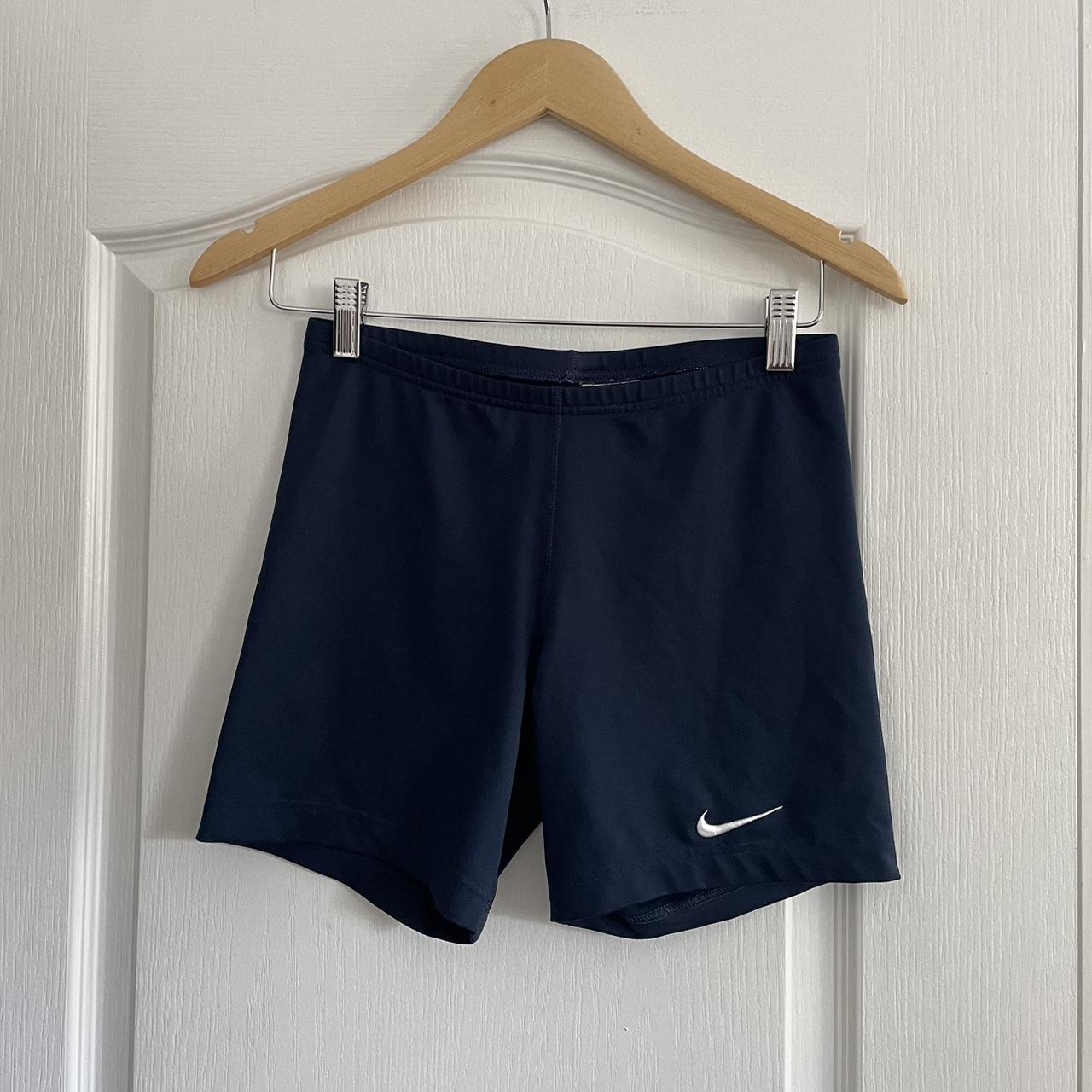 Nike navy blue spandex shorts perfect for volleyball