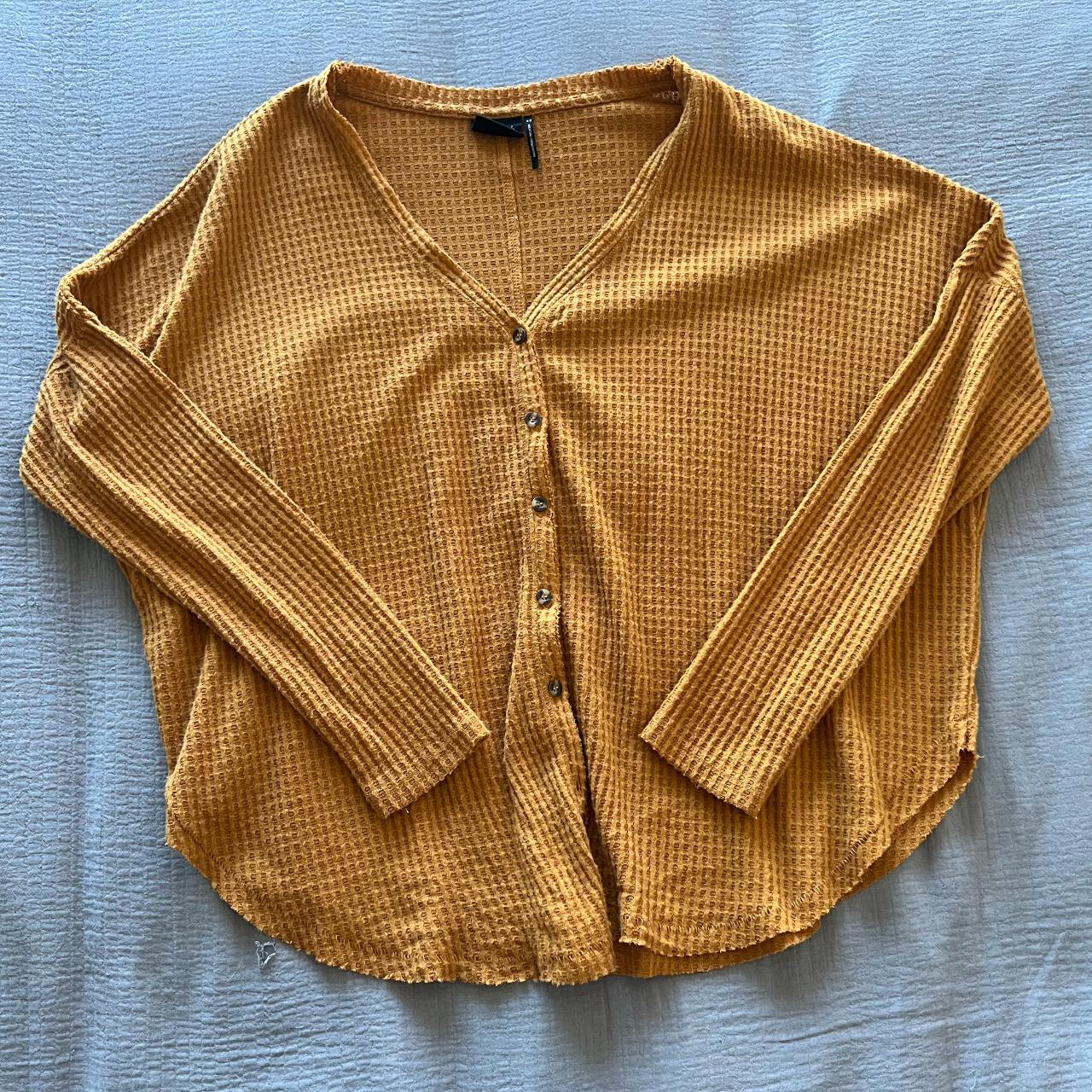 Out From Under Urban store Outfitter orange cardigan