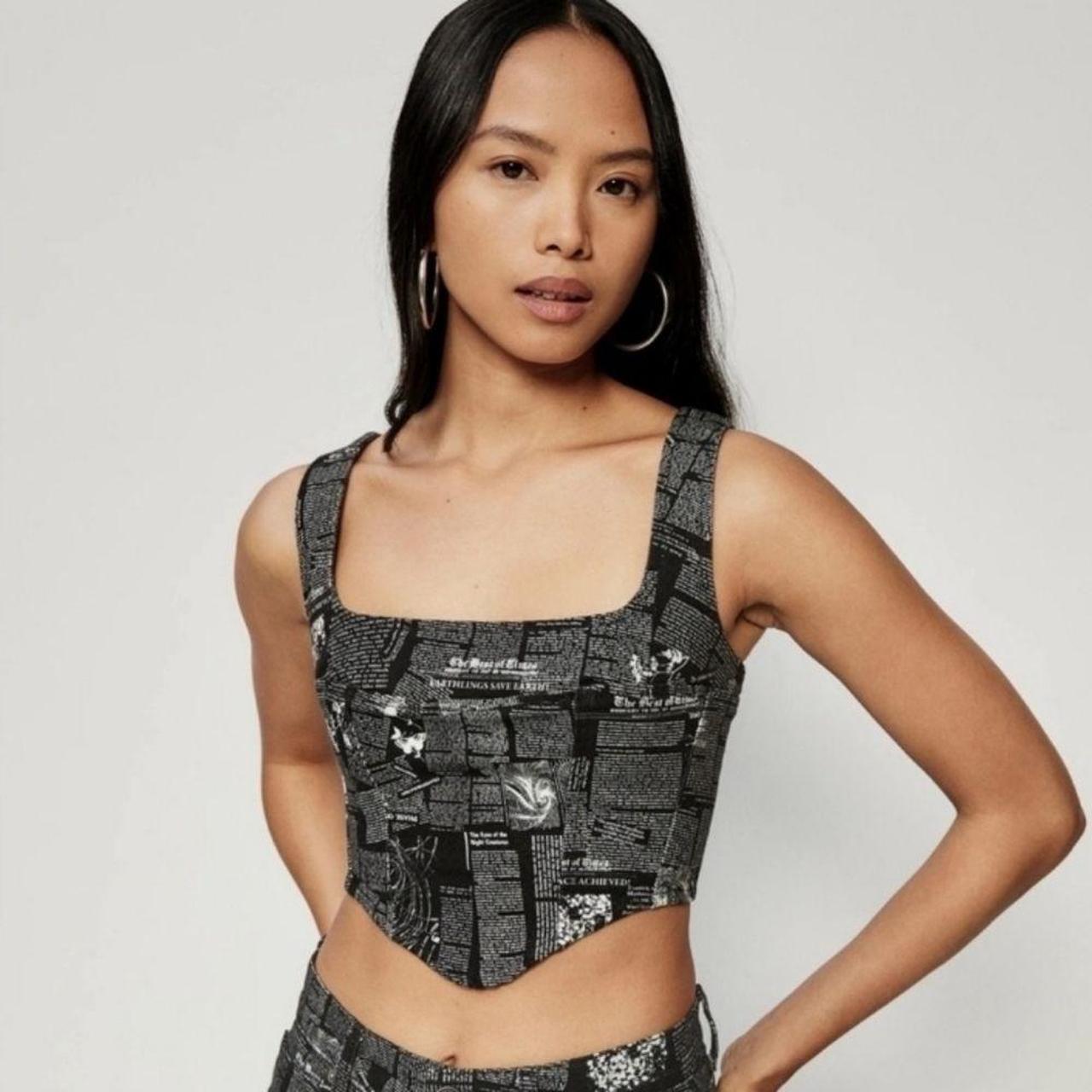 Reformation Women's Crop top Black/Grey S – REFORMATION Crop