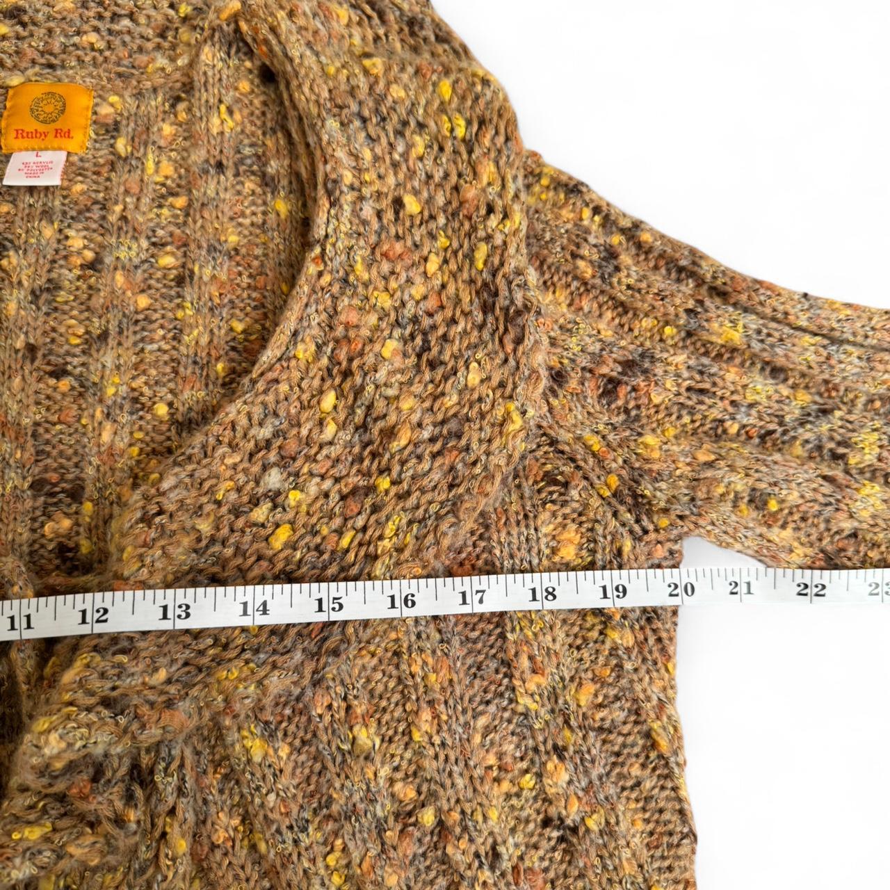 Ruby Rd. Women's Cardigan - Brown/Multi - L – Rub… - image 4