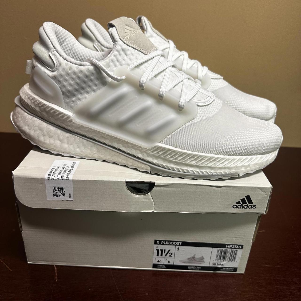 Adidas X_PLRBOOST Men's HP3130 Boost Triple White... - Depop