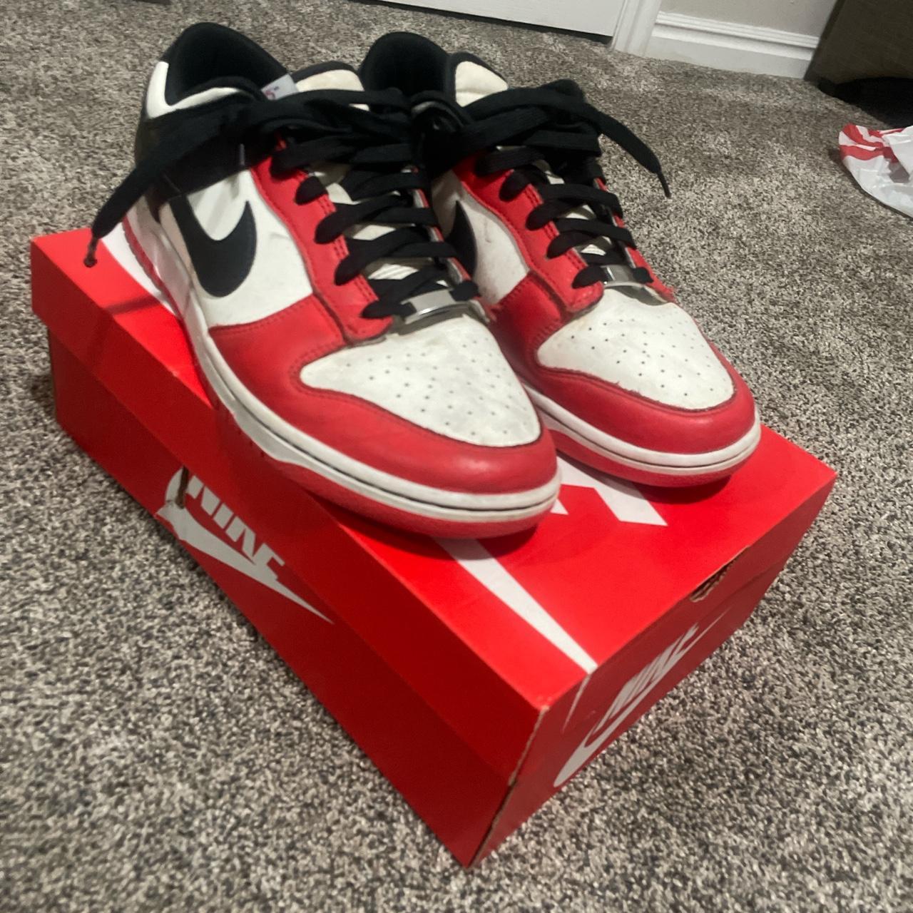 Nike dunk low Retro EMB size Chicago bulls Depop