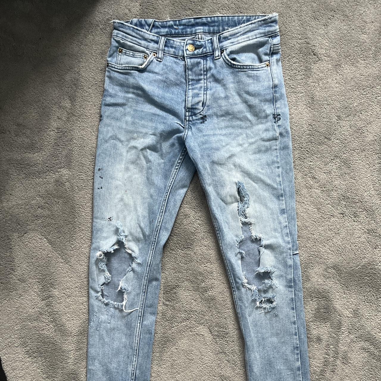 Blue chitch fury deals ksubi ripped skinny jeans 30”