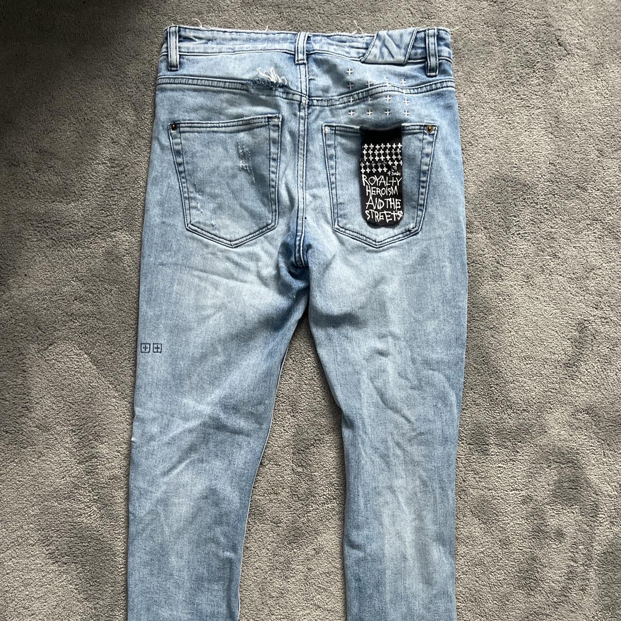 Ksubi Chitch Blue Ripped Denim Skinny | Depop Ksubi Chitch Blue Ripped Denim Skinny | Depop