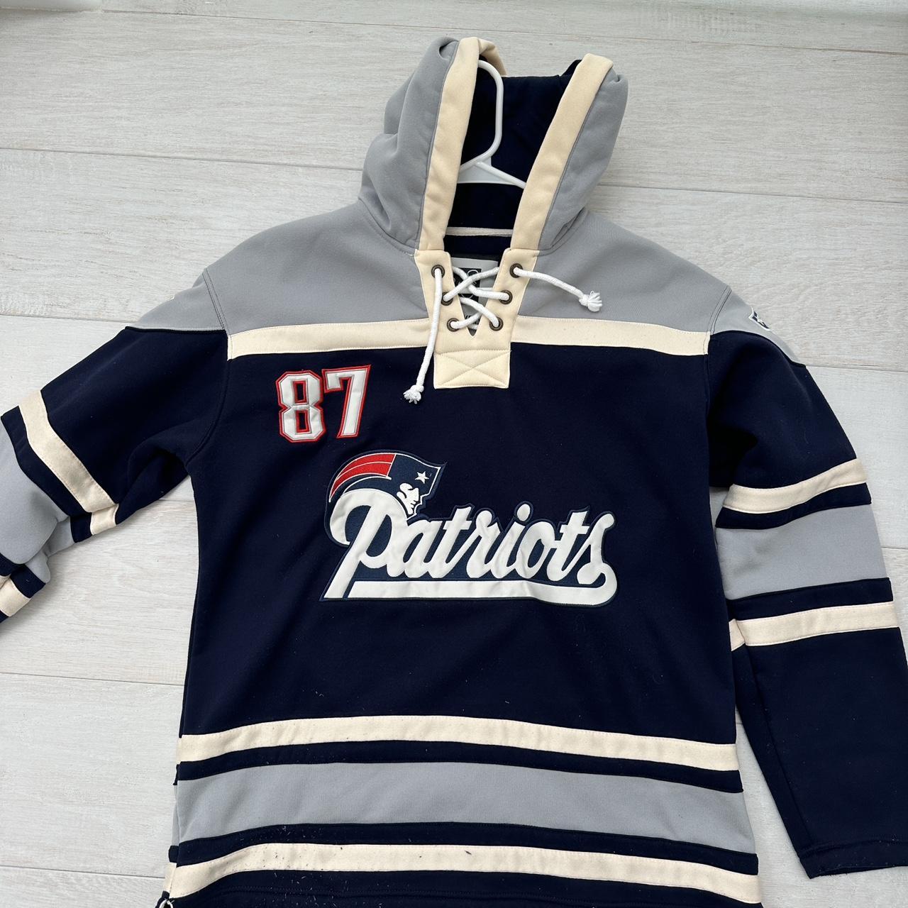 Patriots gronkowski custom hockey jersey slight