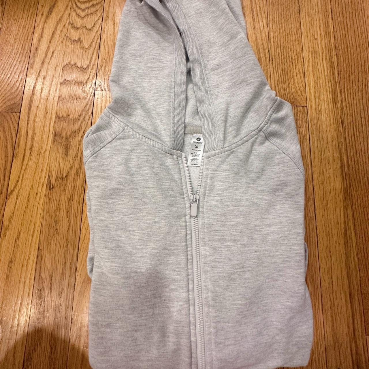 90 degree grey zip up size XL #zipup #lululemon... - Depop