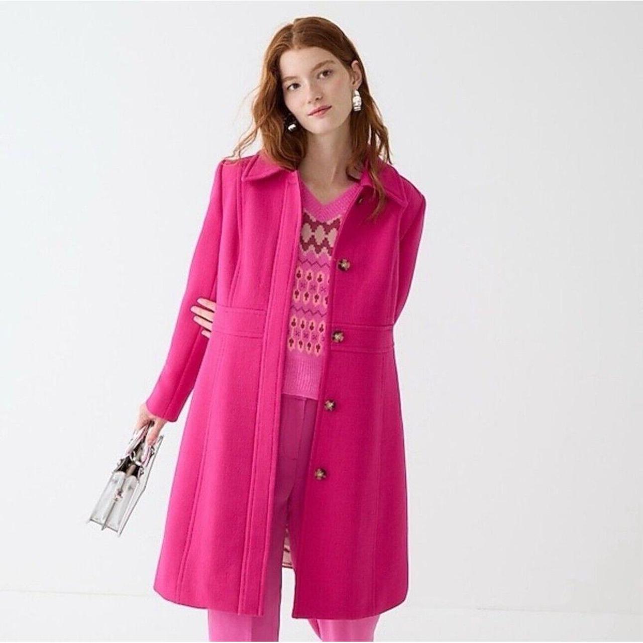 J crew lady day coat pink best sale