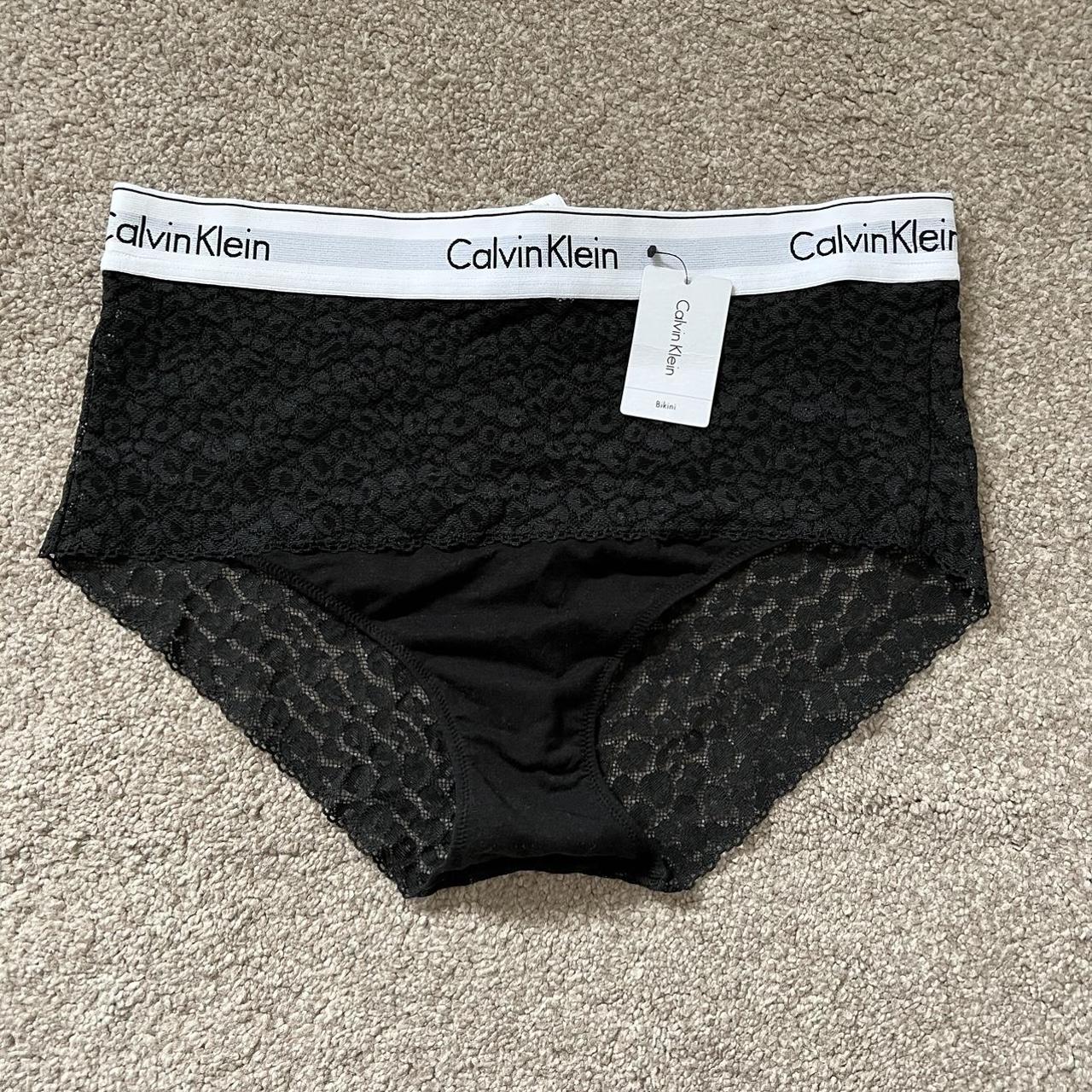 Calvin Klein Lace Knickers Size L, brand new with tags. Depop