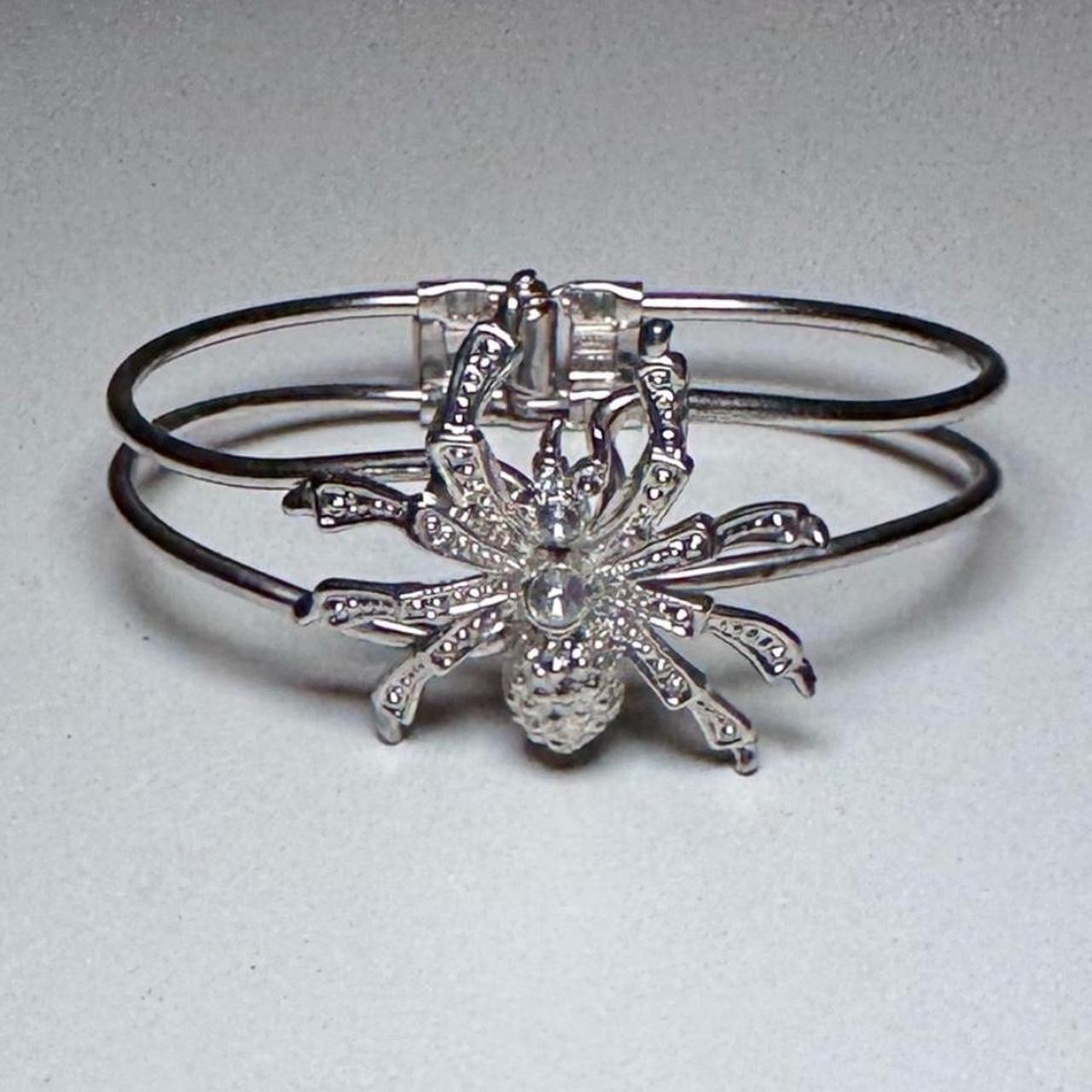 Women's Bracelet - Silver – Statement silver-tone… - image 1