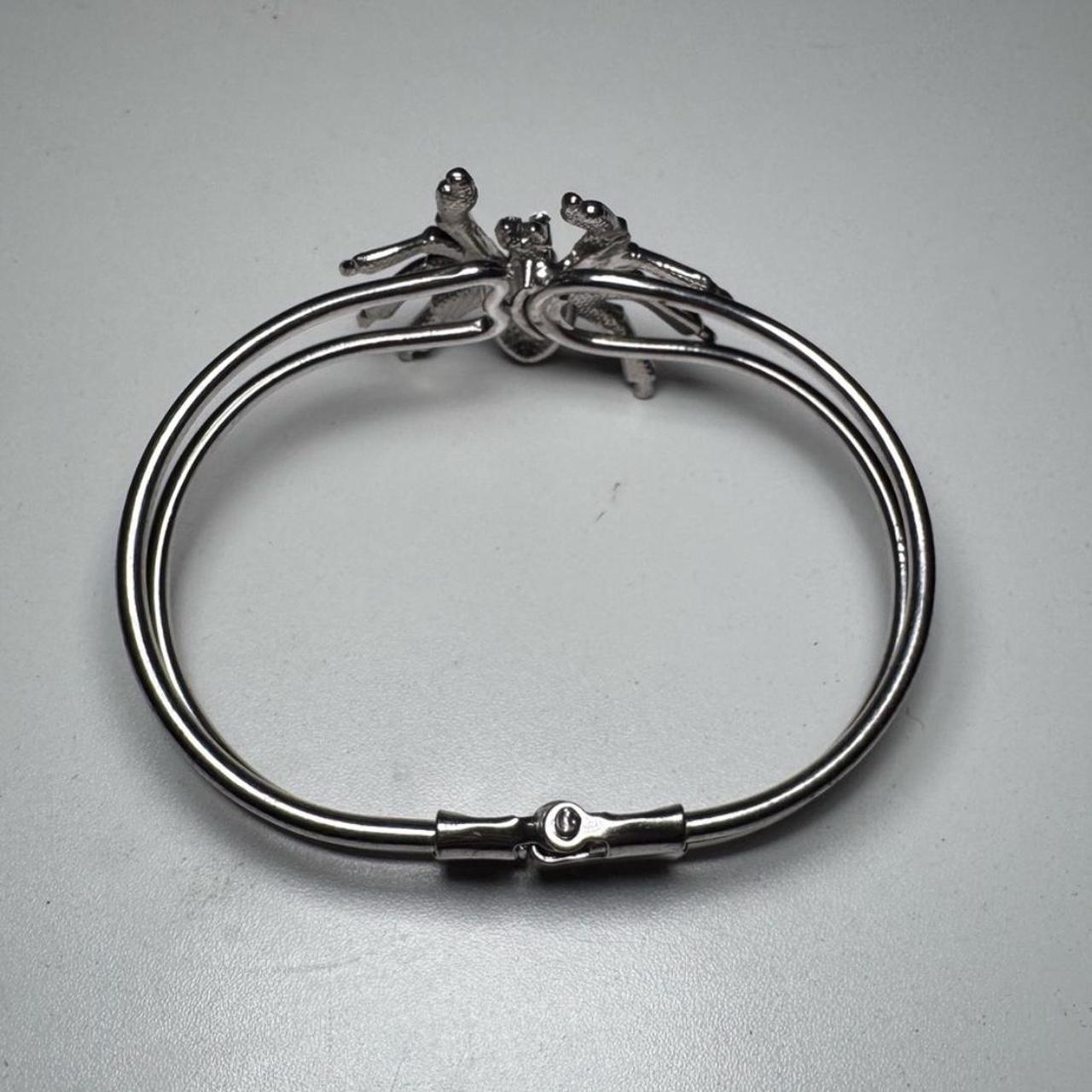 Women's Bracelet - Silver – Statement silver-tone… - image 5