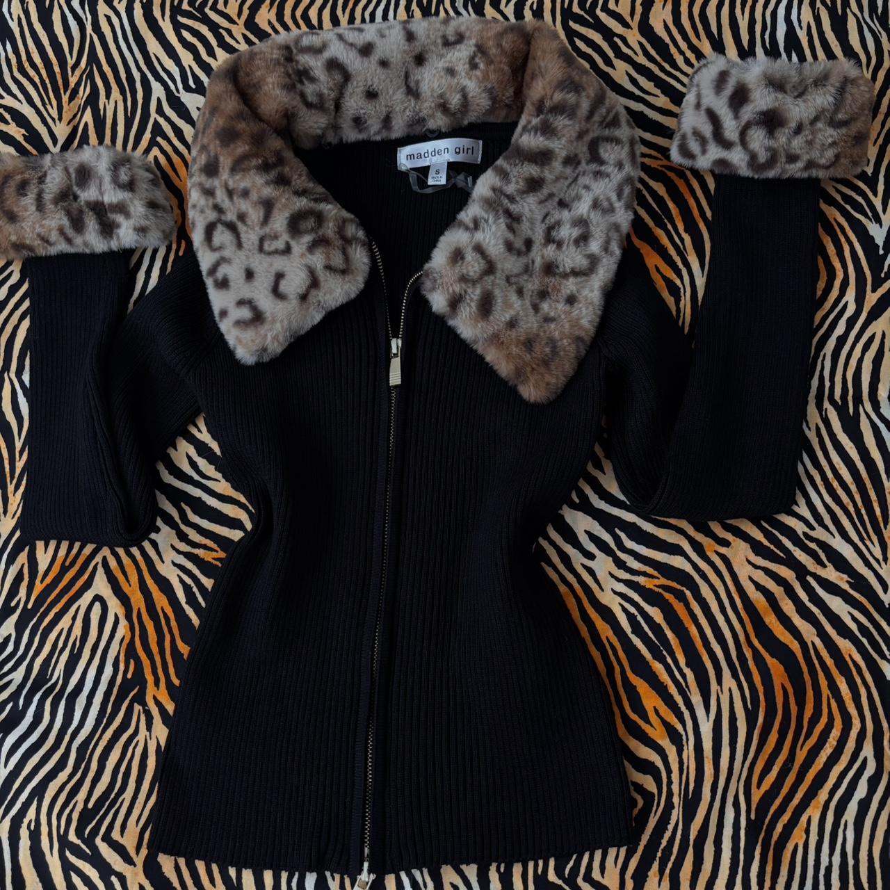 Y2k fur jacket - Depop