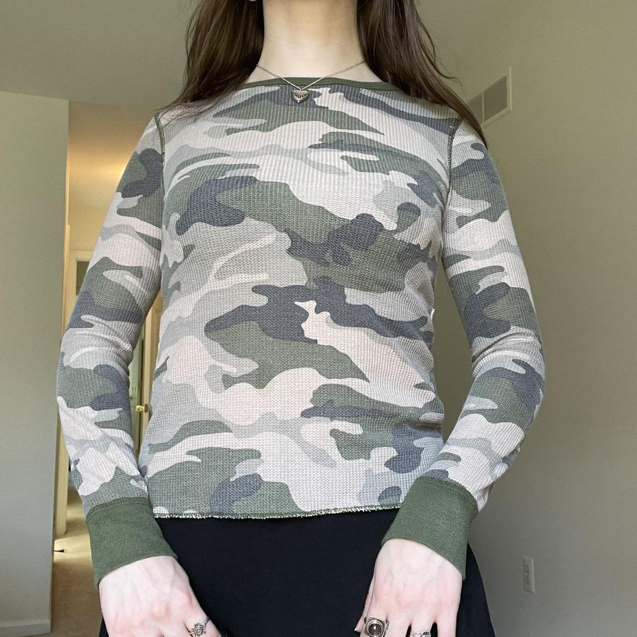 Camo Thermal Long Sleeve Perfect muted camo... Depop
