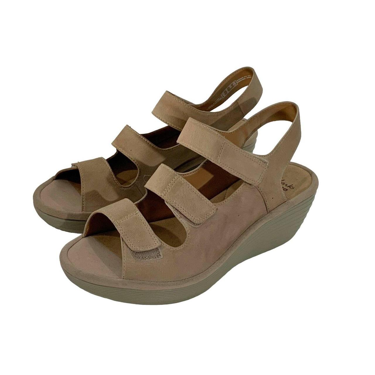 Clarks women's reedly sale juno wedge sandal