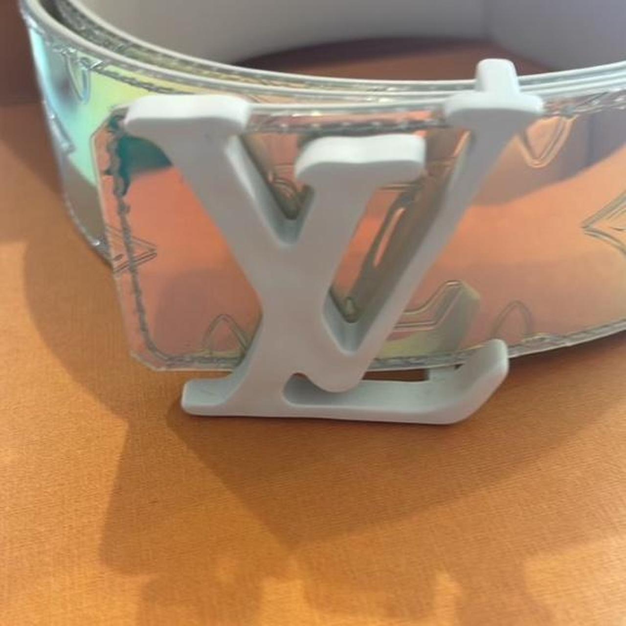 louis vuitton lv shape belt monogram 40mm prism