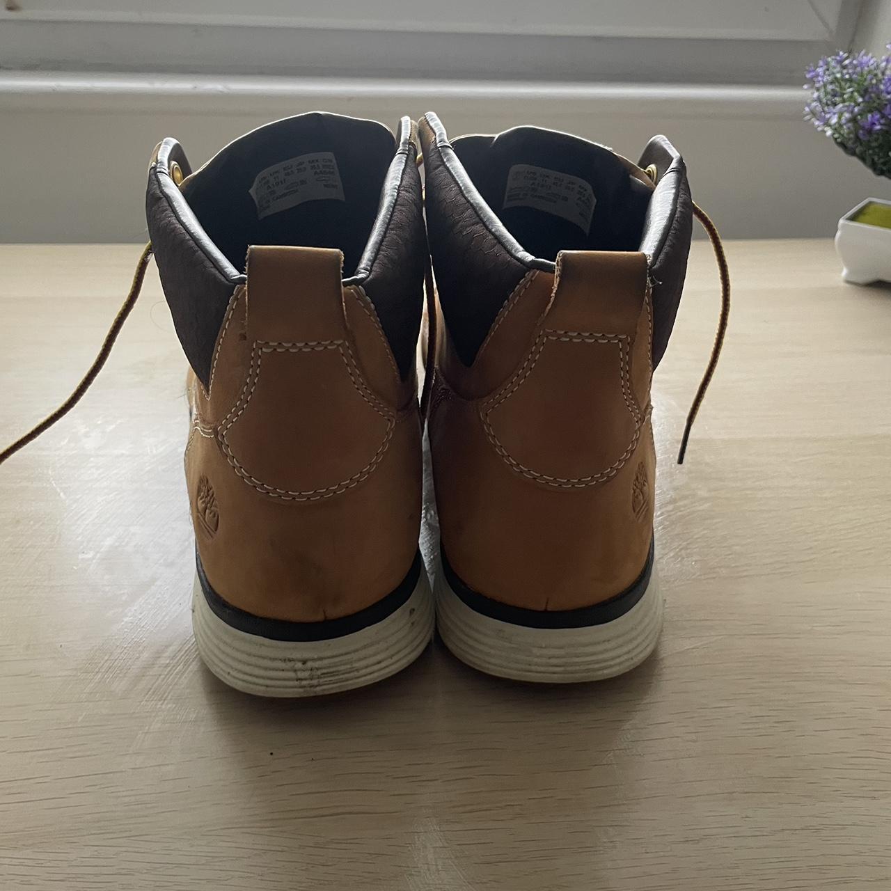 timbs -authentic -brown/tan -light use -fair... - Depop