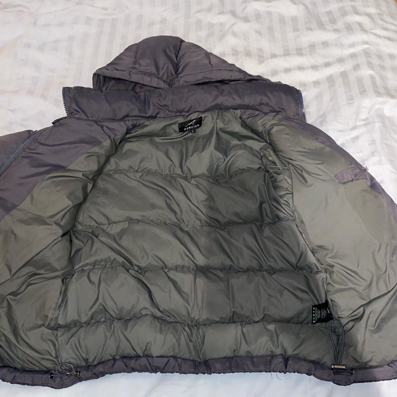 Grey Mercier Puffer jacket Size... - Depop