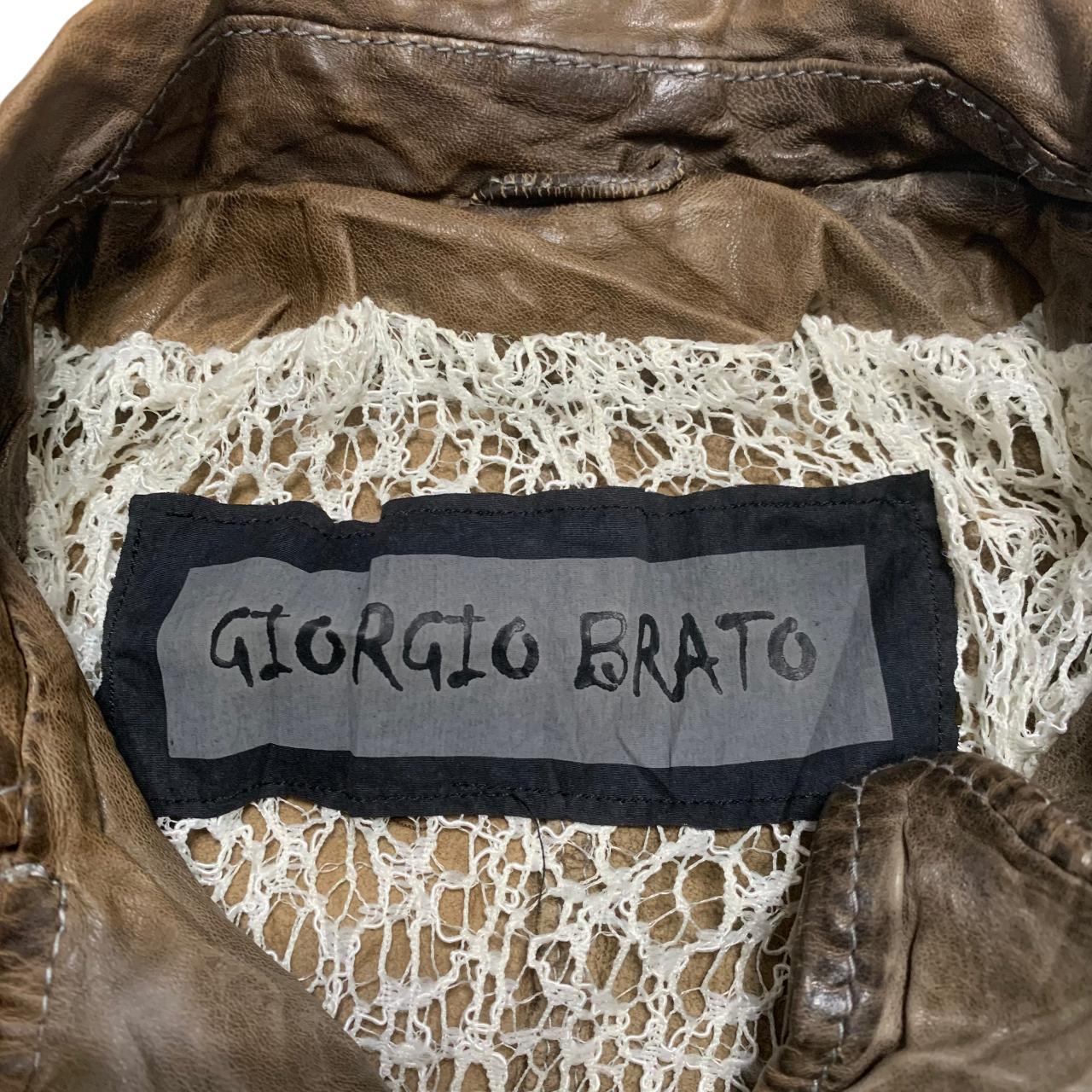 Giorgio Brato Biker Leather Jacket ITEM - Tag : | Depop