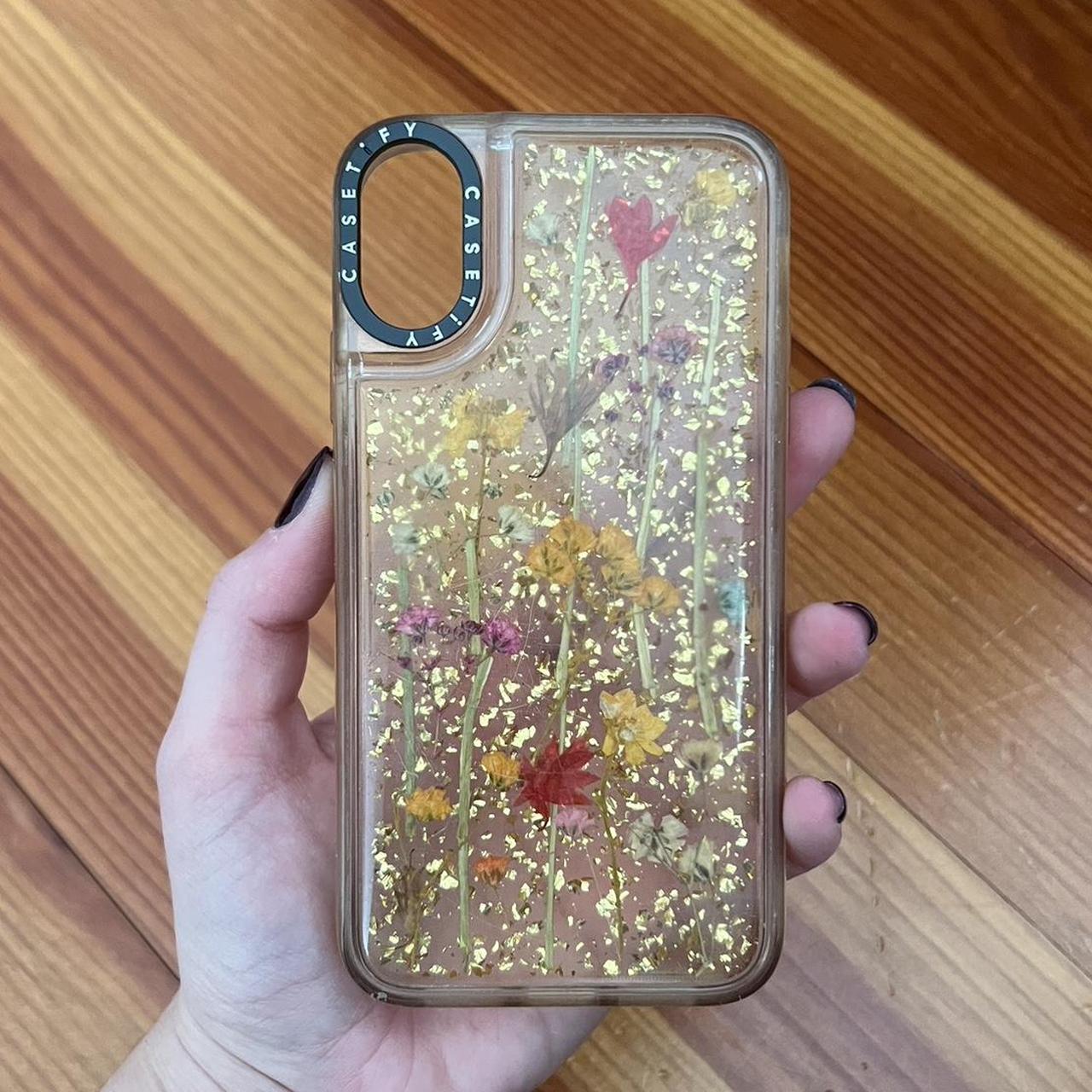 iPhone XR Casetify Case - Gold Sparkles Glitter... - Depop