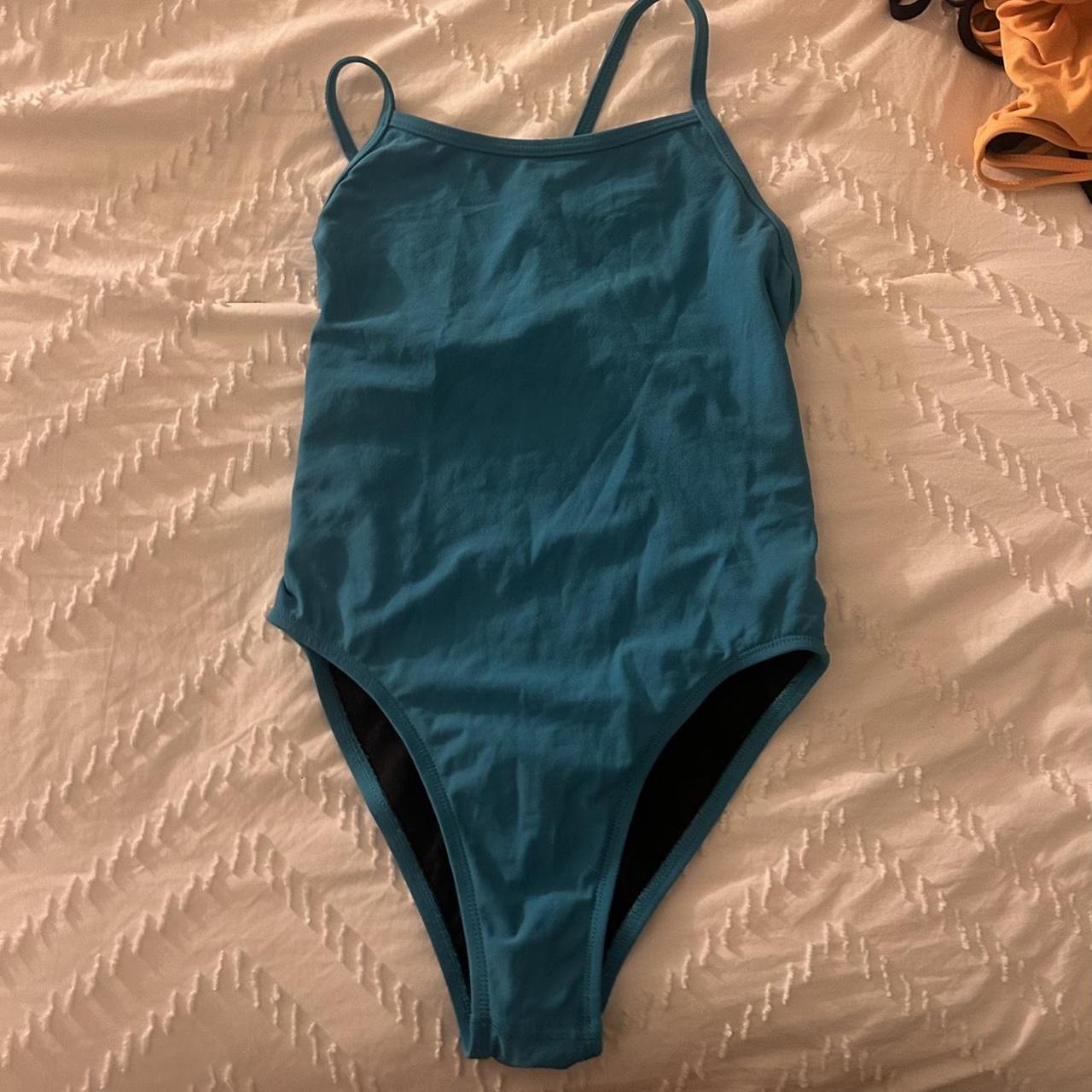 Jolyn Teal One Piece Suit Size 30 Style Heath Depop