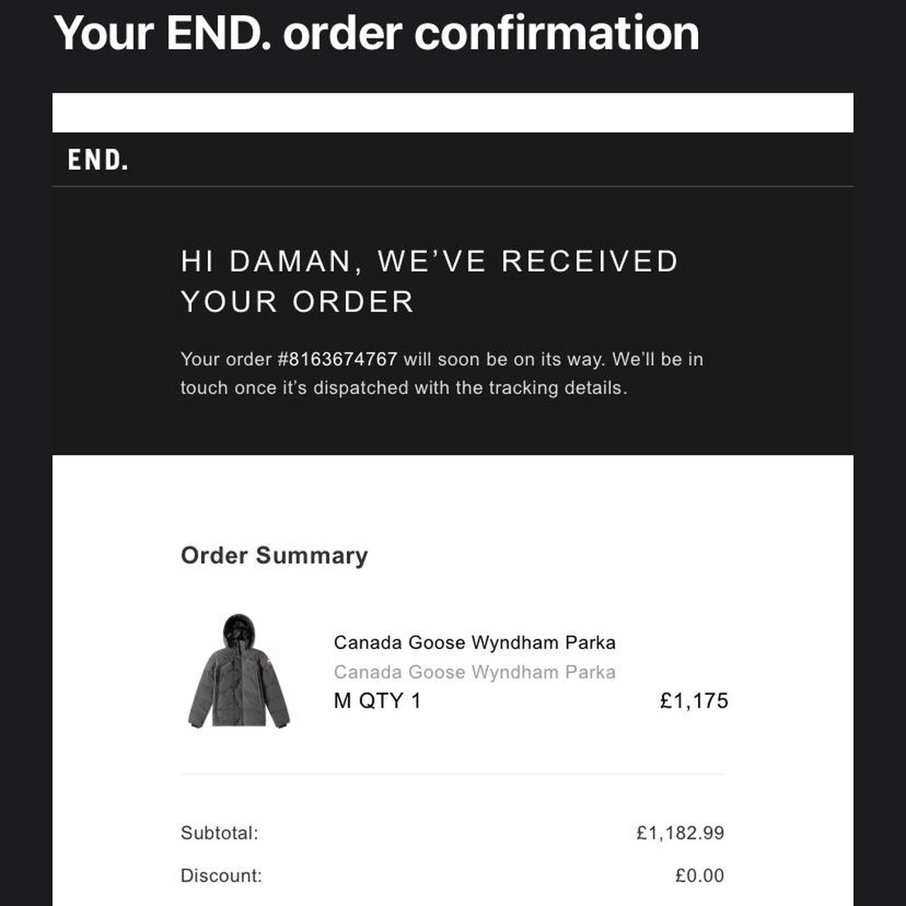 Canada Goose Wyndham Parka Grey M With Receipt! | Depop