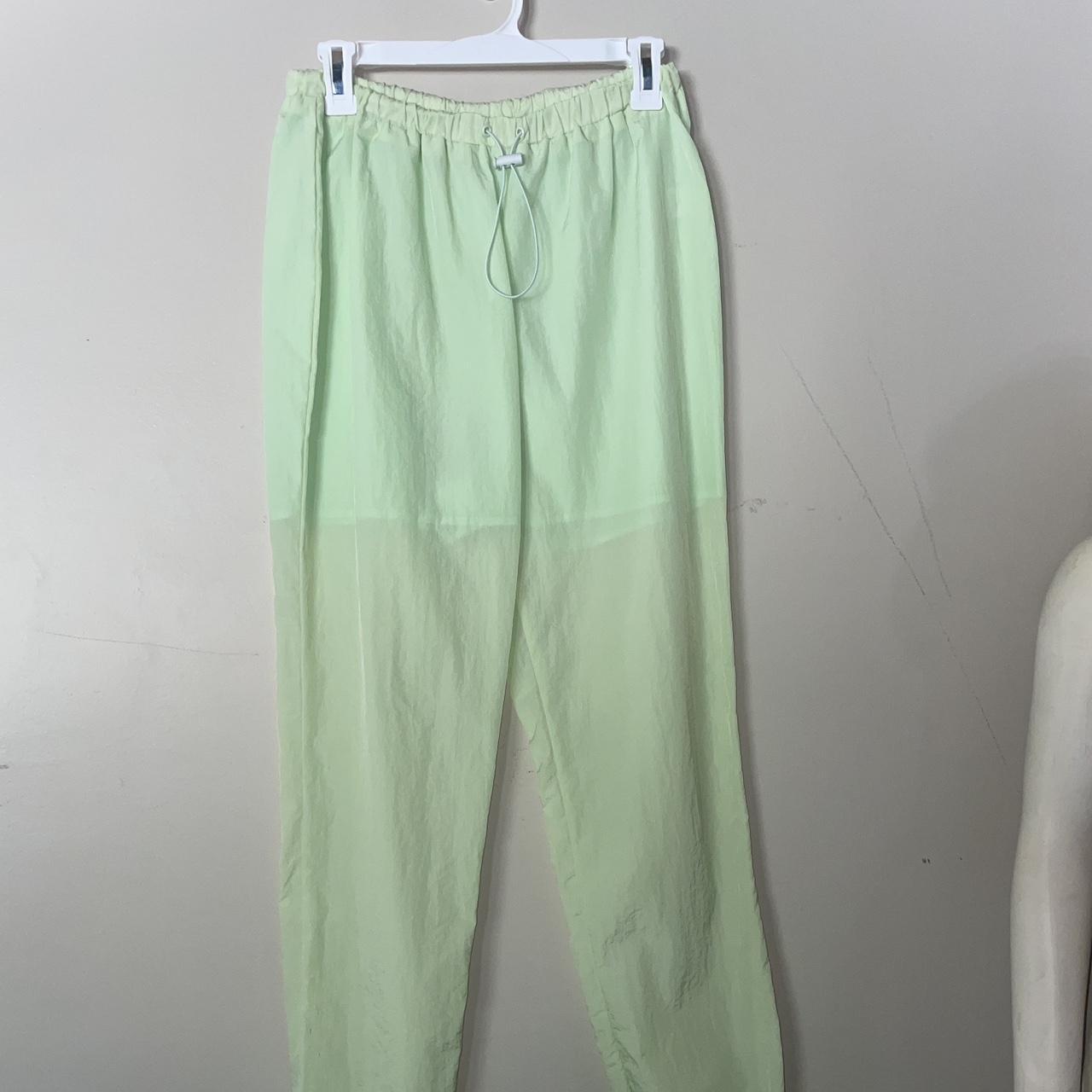 Tic Toc green sheer with shorts Depop