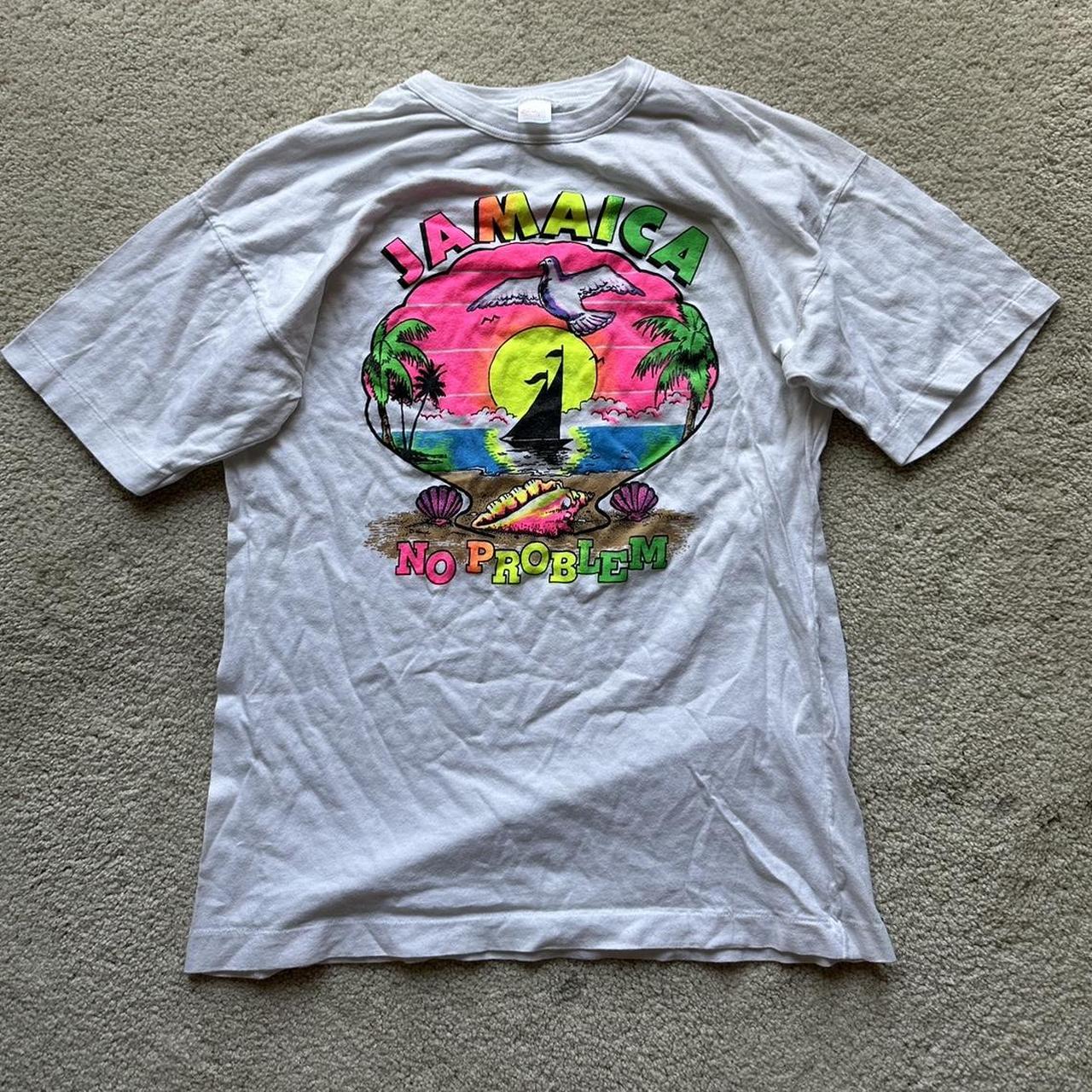 Vintage Single stitch Jamaica T - Depop