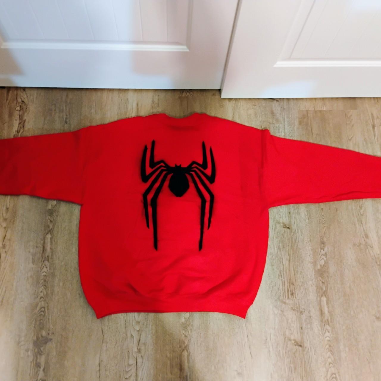 Y2k vintage Spider Man sweatshirt Custom made 2002... - Depop