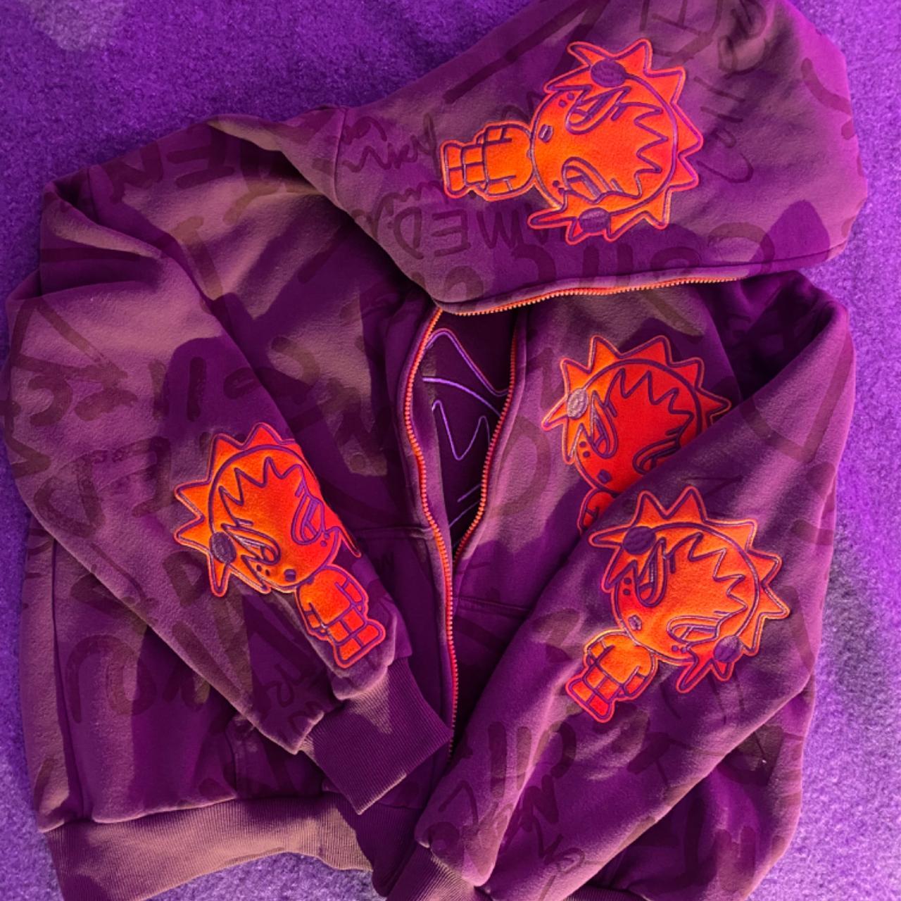 named collective brown and orange zip | Depop