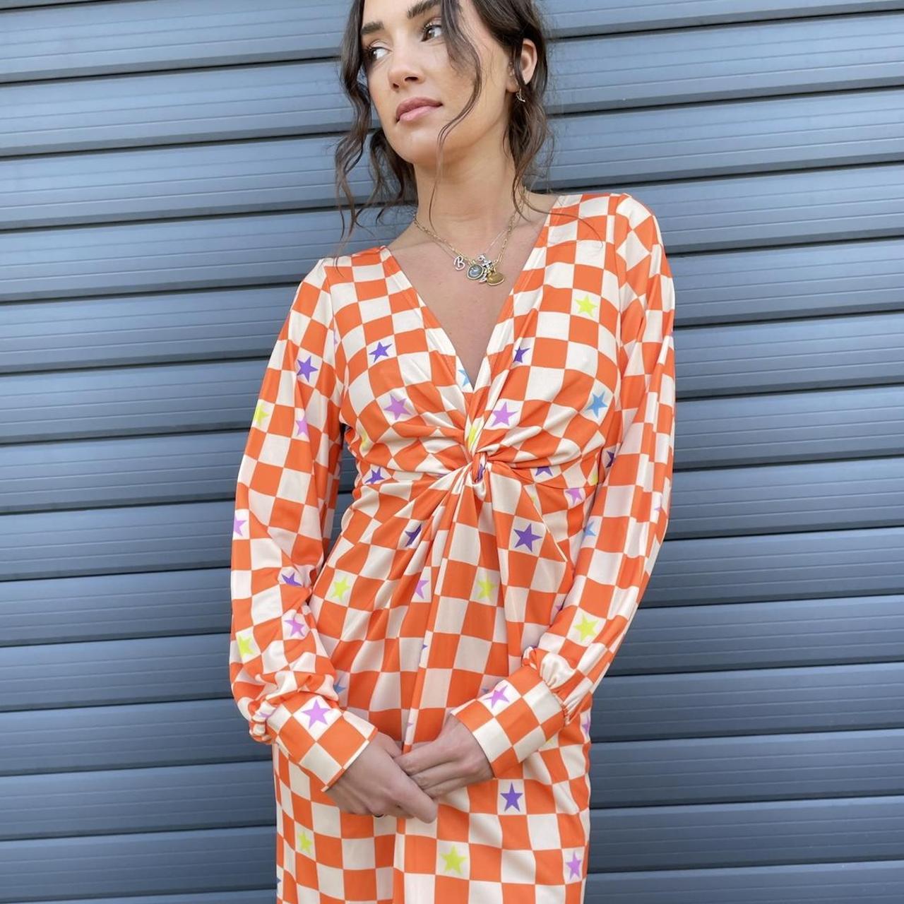 Checkerboard dress NEW NO RETURNS - Depop