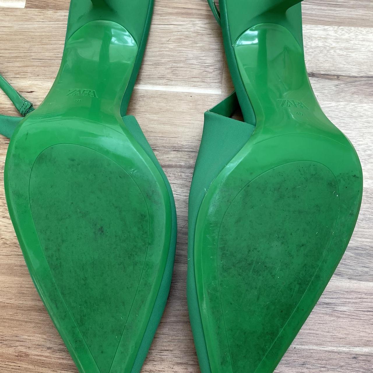 escarpins verts zara