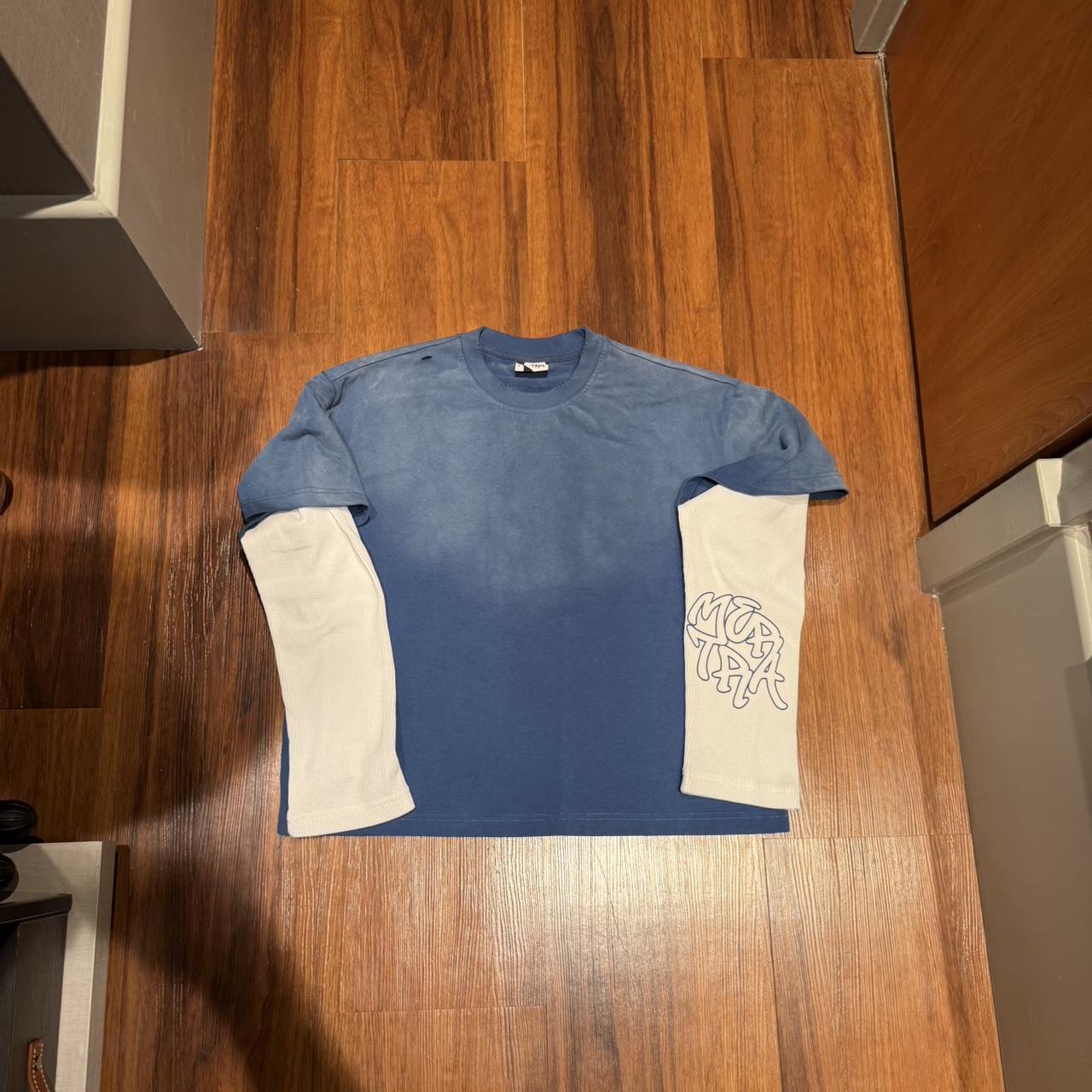 MERTRA Layered Tee Sサイズ Mertra mertra blue layered tee | Depop