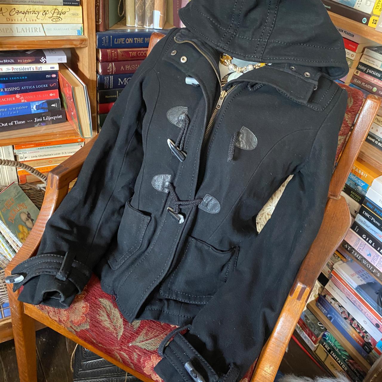 Black Gripp Jeans hooded duffle coat. Warm, smart,... Depop